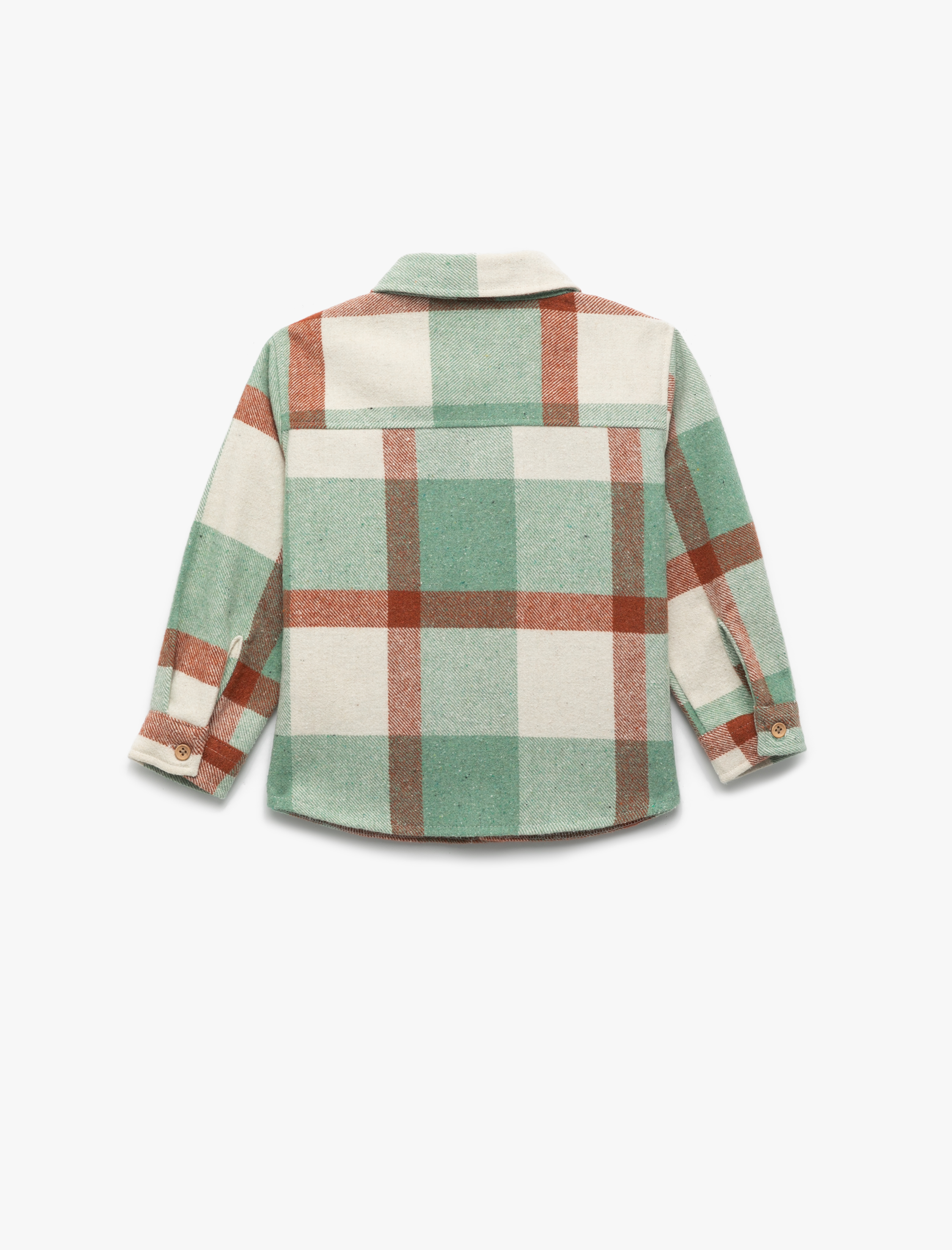 Erkek Bebek Cepli Ekoseli Uzun Kollu Oduncu Gömlek