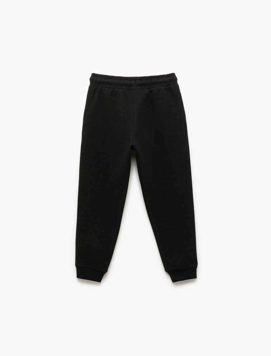  Erkek Çocuk Cepli Beli Bağcıklı Basic Jogger Eşofman Altı