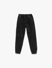 Pamuklu Cep Detaylı Jogger Pantolon