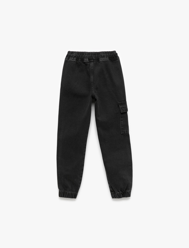 Pamuklu Cep Detaylı Jogger Pantolon_1