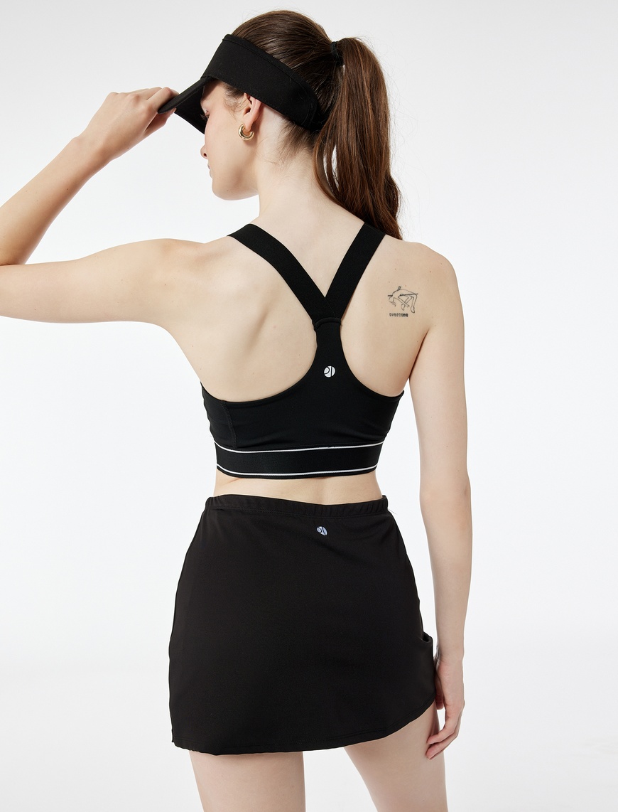   Slim Fit Kolsuz U Yaka Sporcu Sütyeni