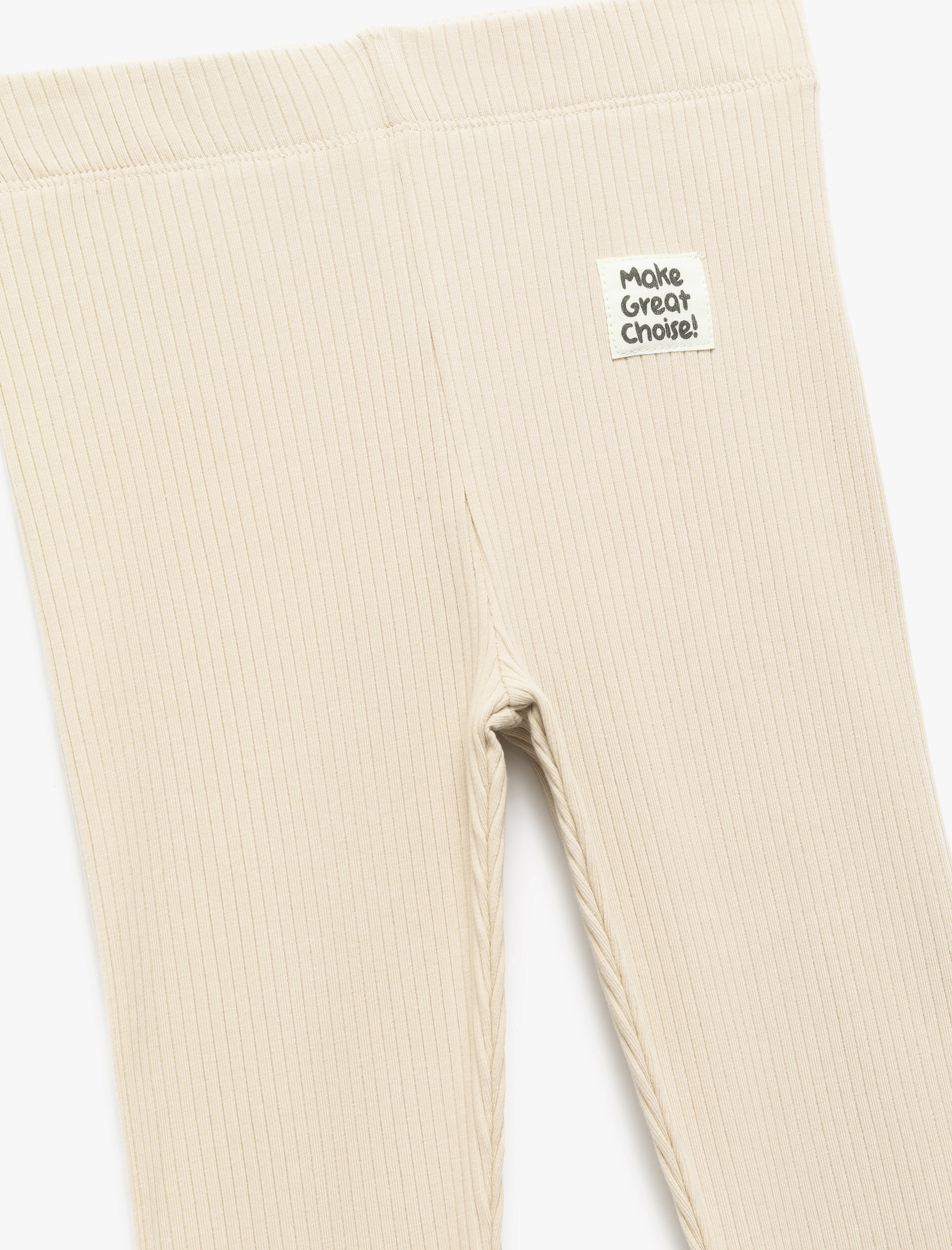  Kız Çocuk Pamuklu Kaşkorse Ribana Detaylı Bilek Boy Tayt