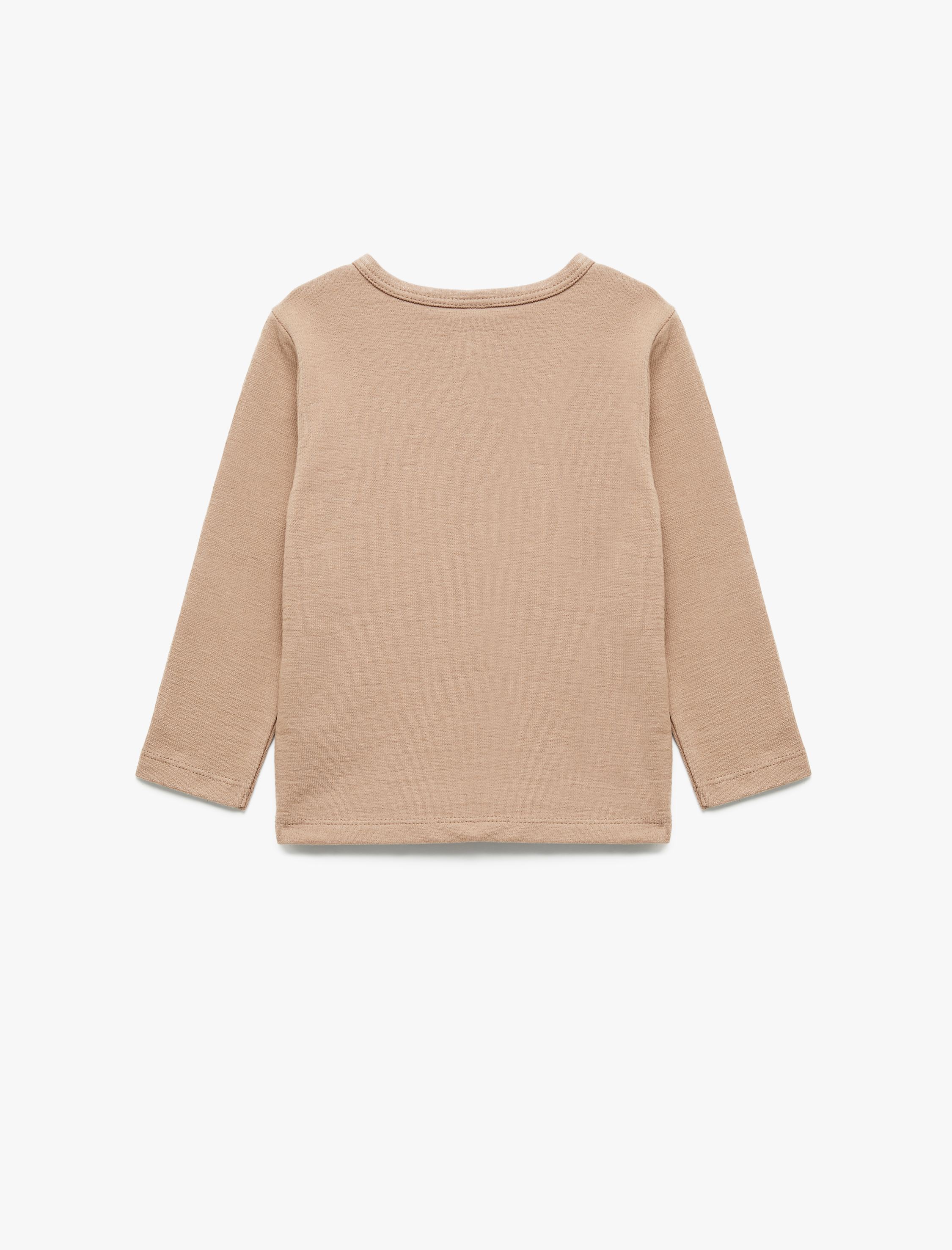  Erkek Bebek Pamuklu Uzun Kollu Düğmeli Tişört