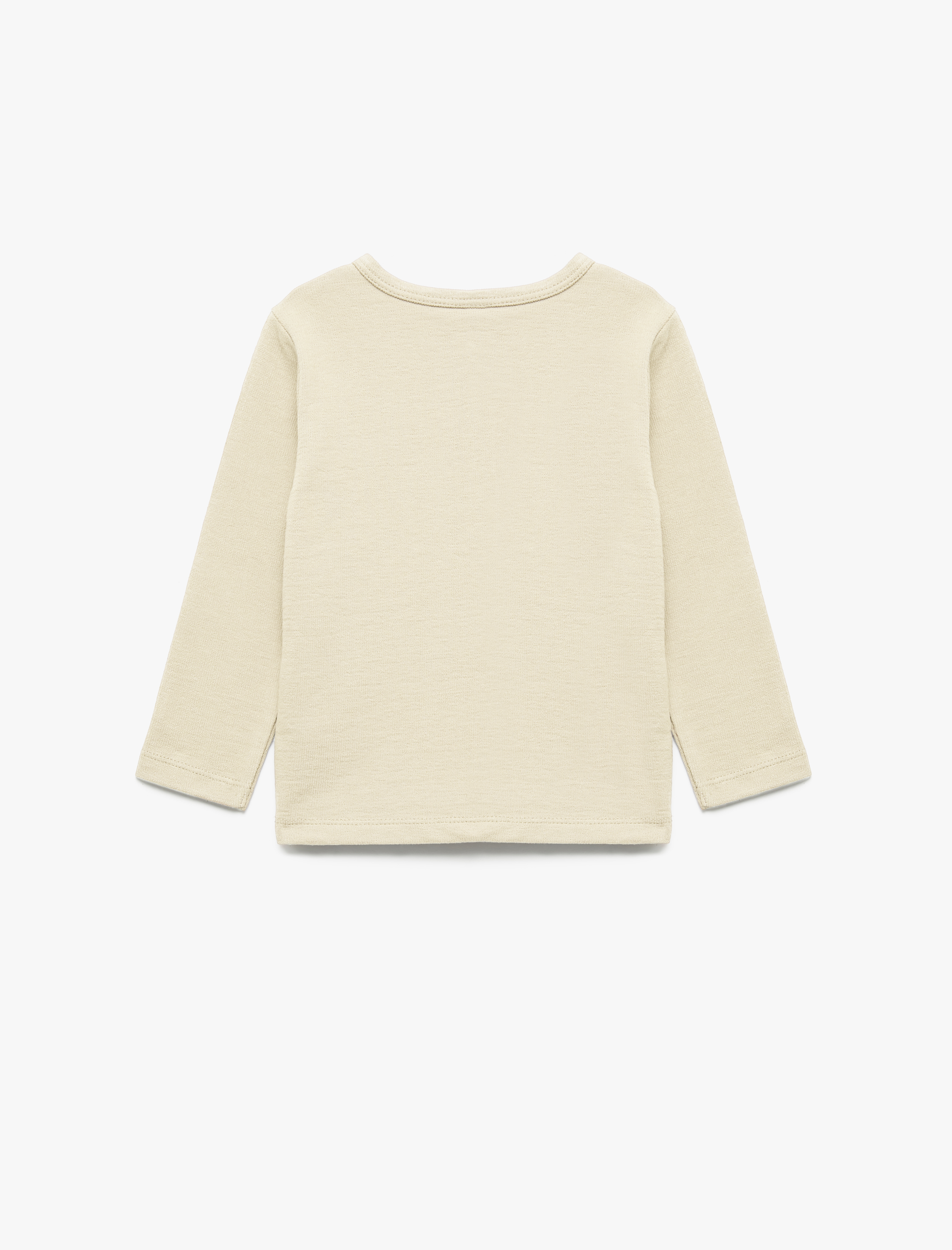  Erkek Bebek Pamuklu Uzun Kollu Düğmeli Tişört