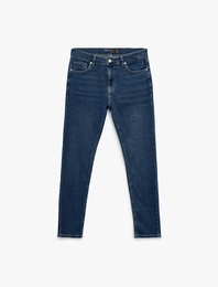 Normal Bel Pamuklu Skinny Fit Jean Pantolon - Michael Jean