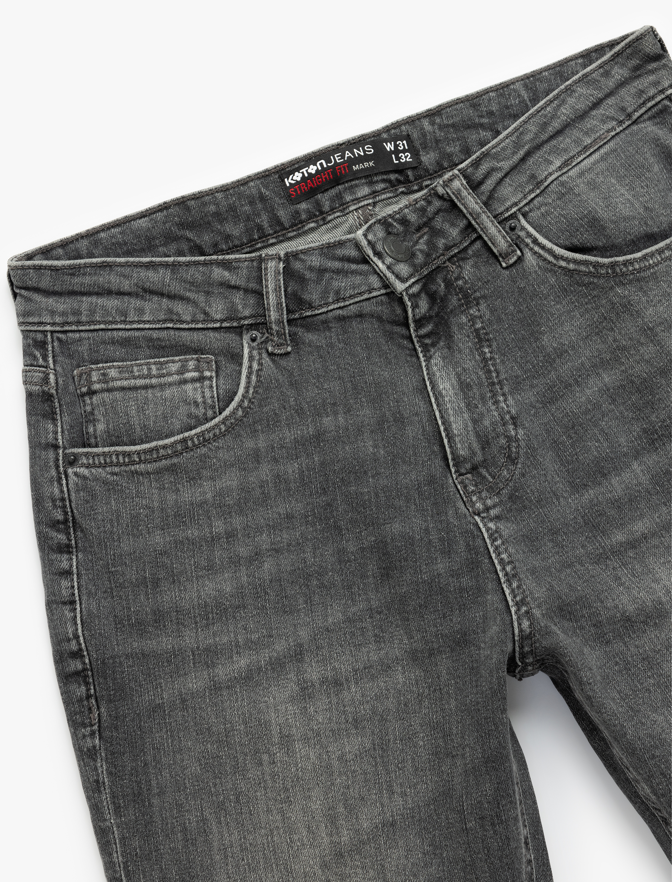   Pamuklu Normal Bel Düz Paça Straight Fit Jean Pantolon - Mark Jean
