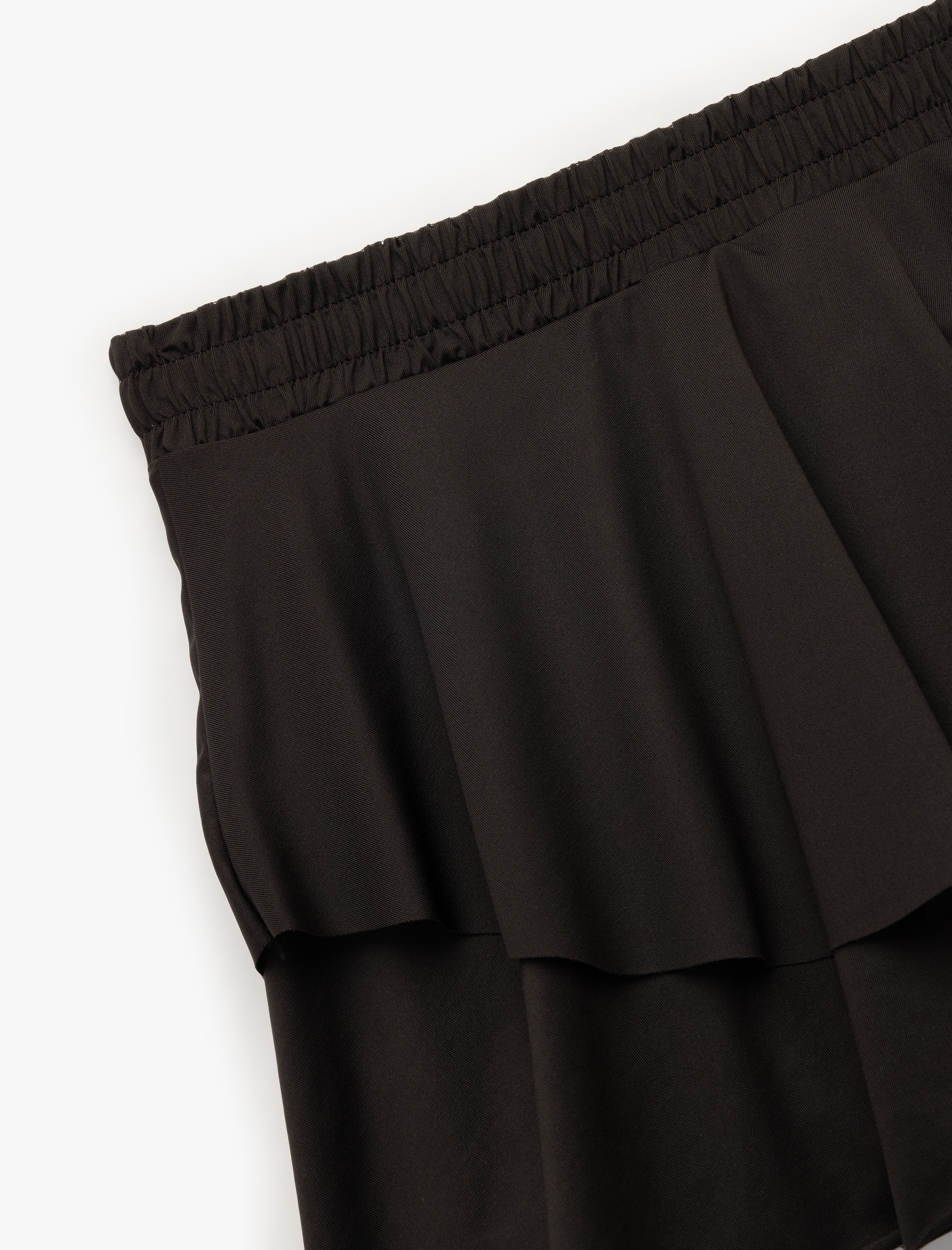   Katlı Volanlı Rahat Kalıp Mini Spor Şort Etek