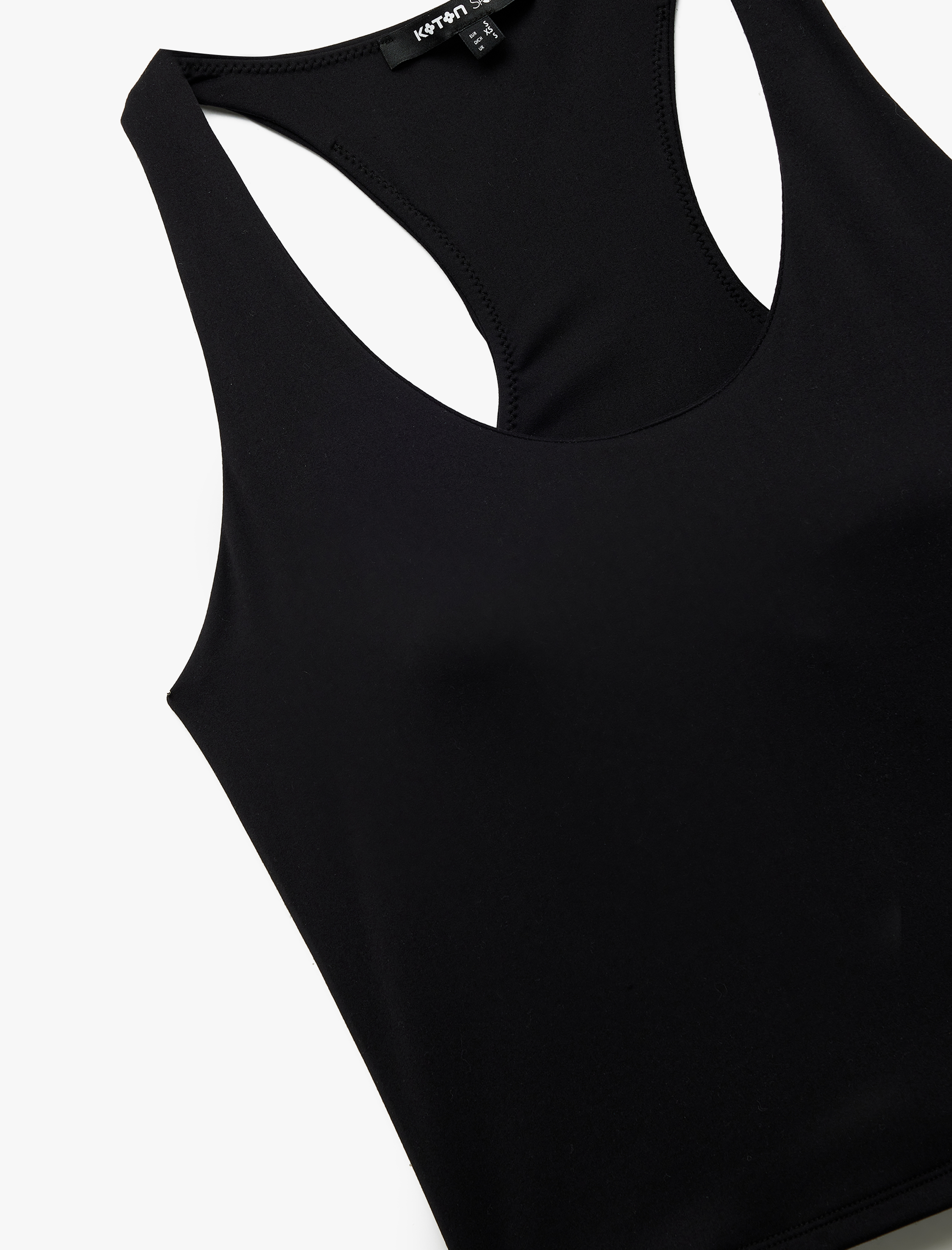   U Yaka Kolsuz Slim Fit İnterlok Sporcu Atleti