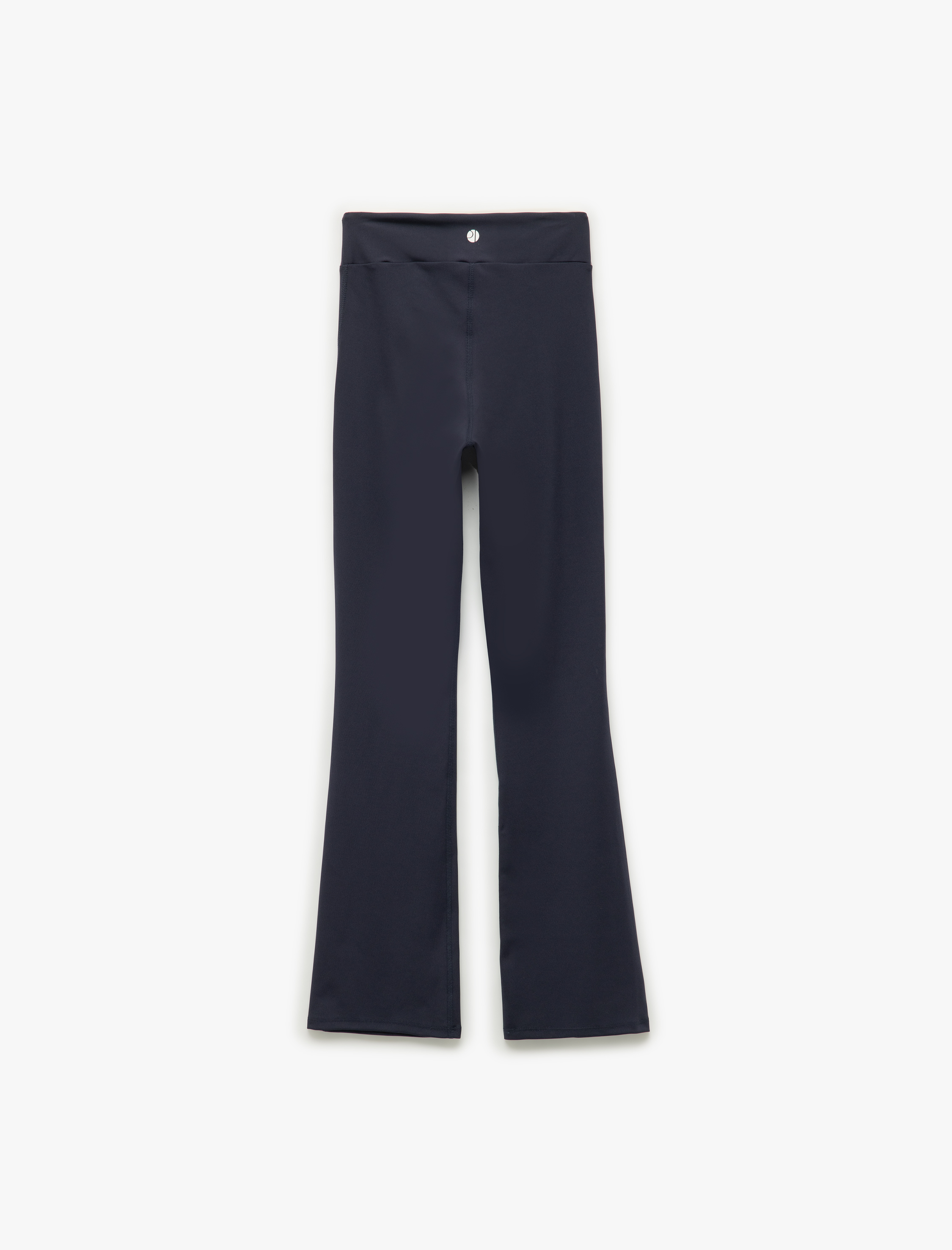   Yüksek Bel Biyeli Dar Kesim İnterlok İspanyol Paça Spor Tayt