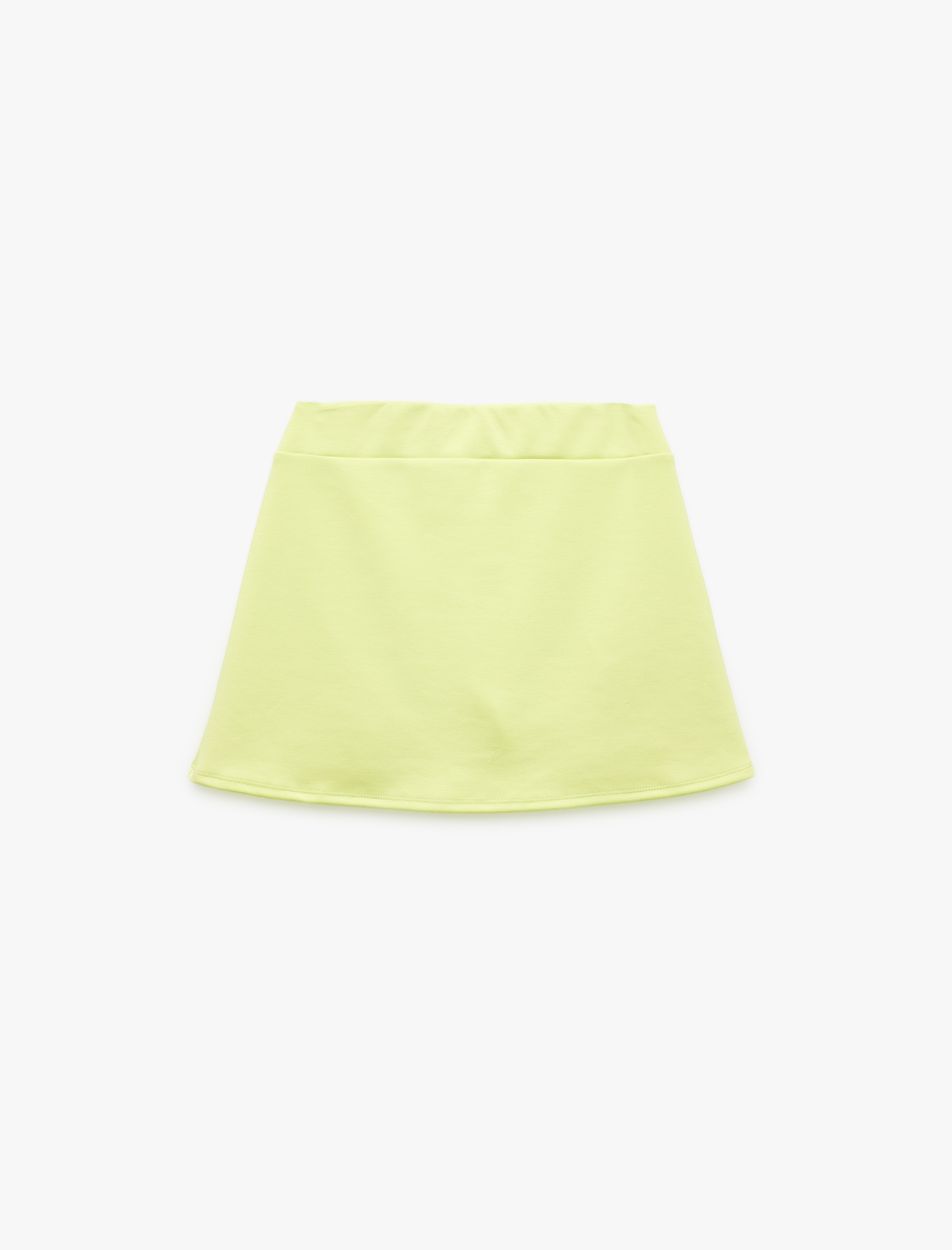   Yüksek Bel Modal Karışımlı Yırtmaçlı Mini Spor Şort Etek