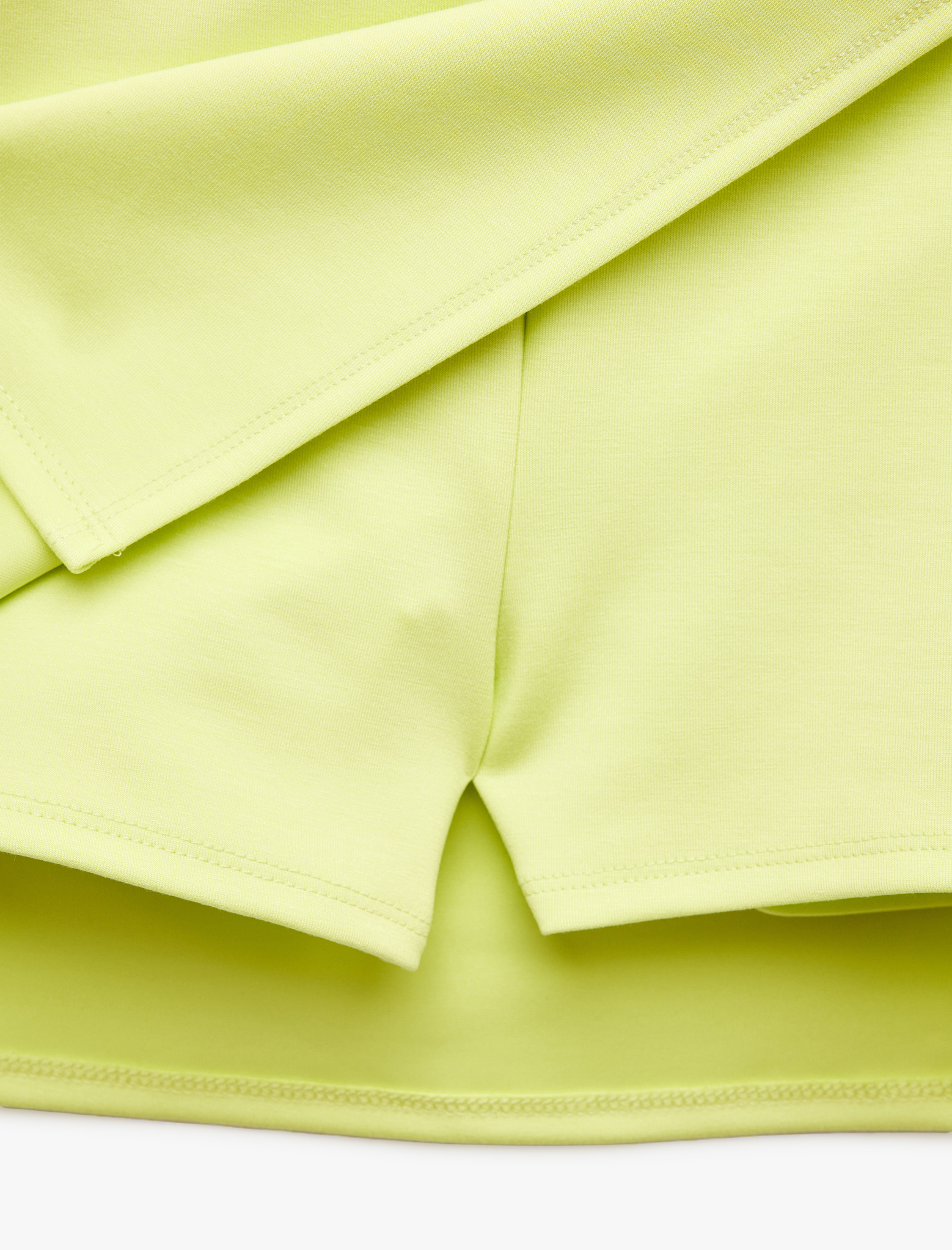   Yüksek Bel Modal Karışımlı Yırtmaçlı Mini Spor Şort Etek