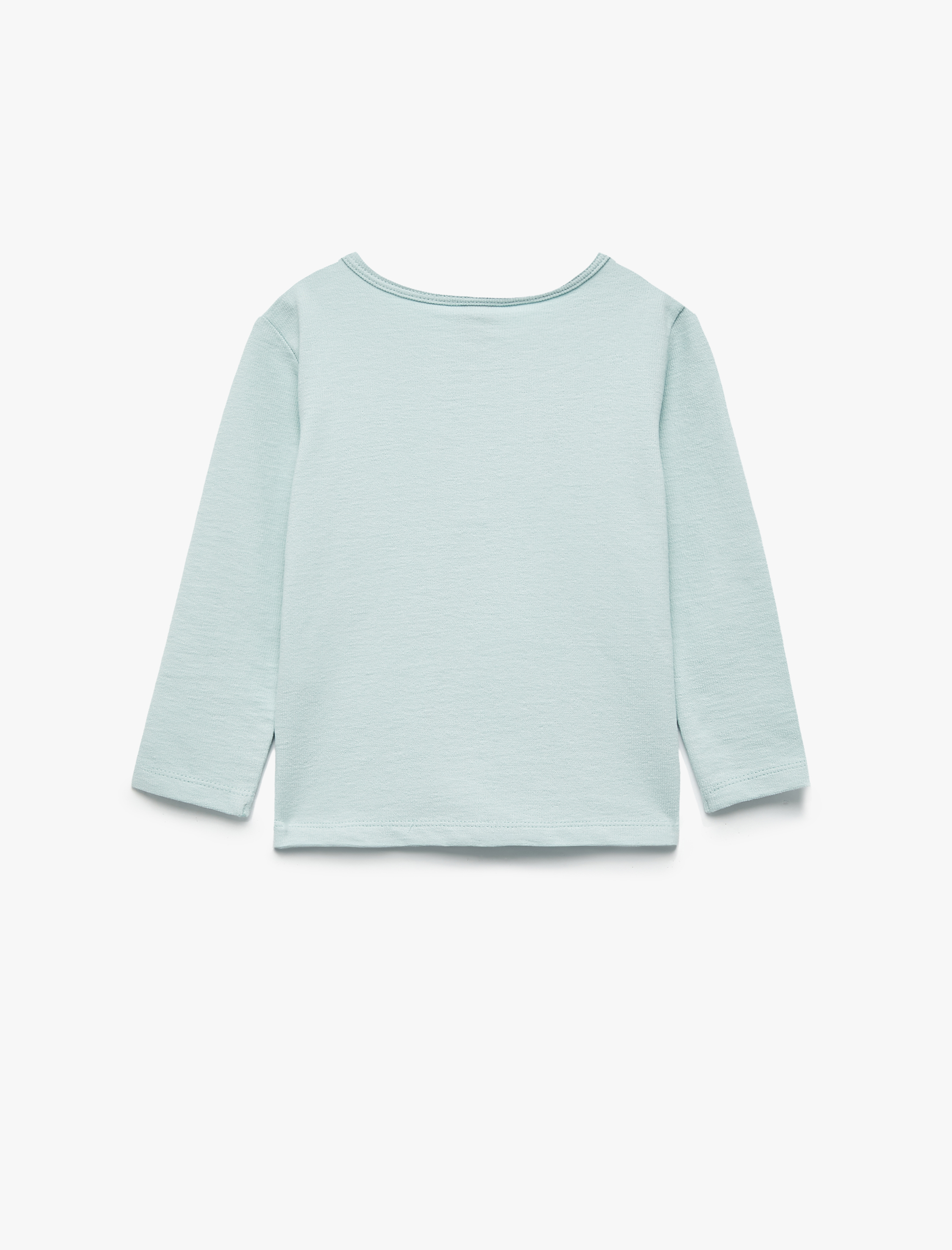  Erkek Bebek Pamuklu Uzun Kollu Düğmeli Tişört