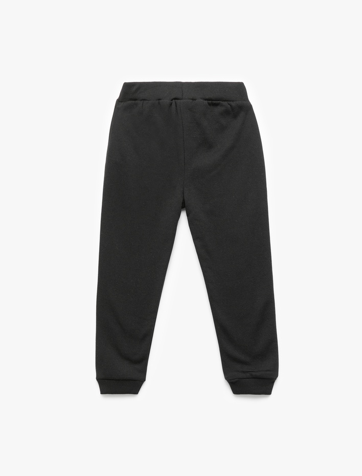 Erkek Bebek Beli Lastikli Şardonlu Basic Jogger Eşofman Altı