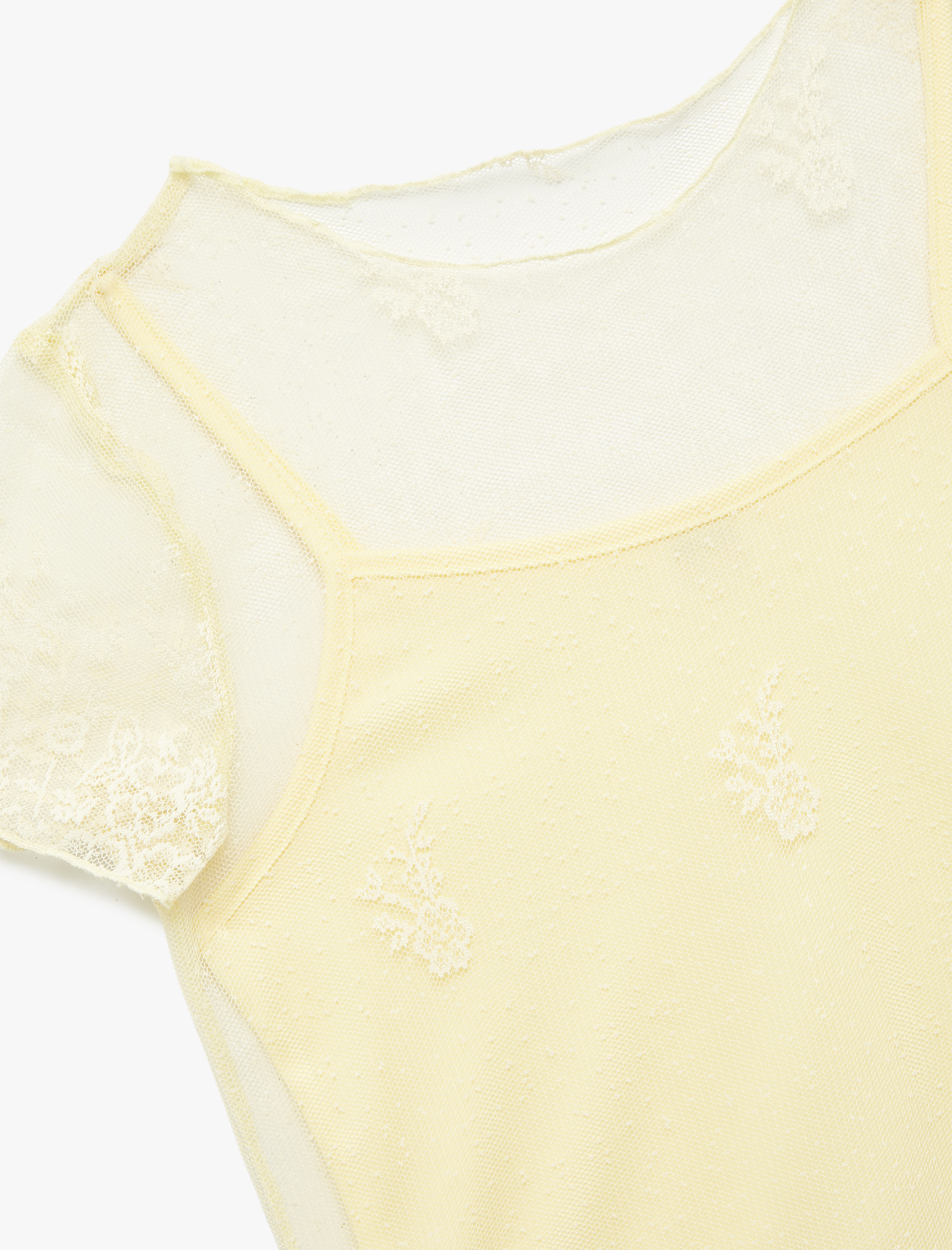  Kız Çocuk Bisiklet Yaka Dantel Detaylı Askılı Astarlı Kısa Kollu Crop Tişört