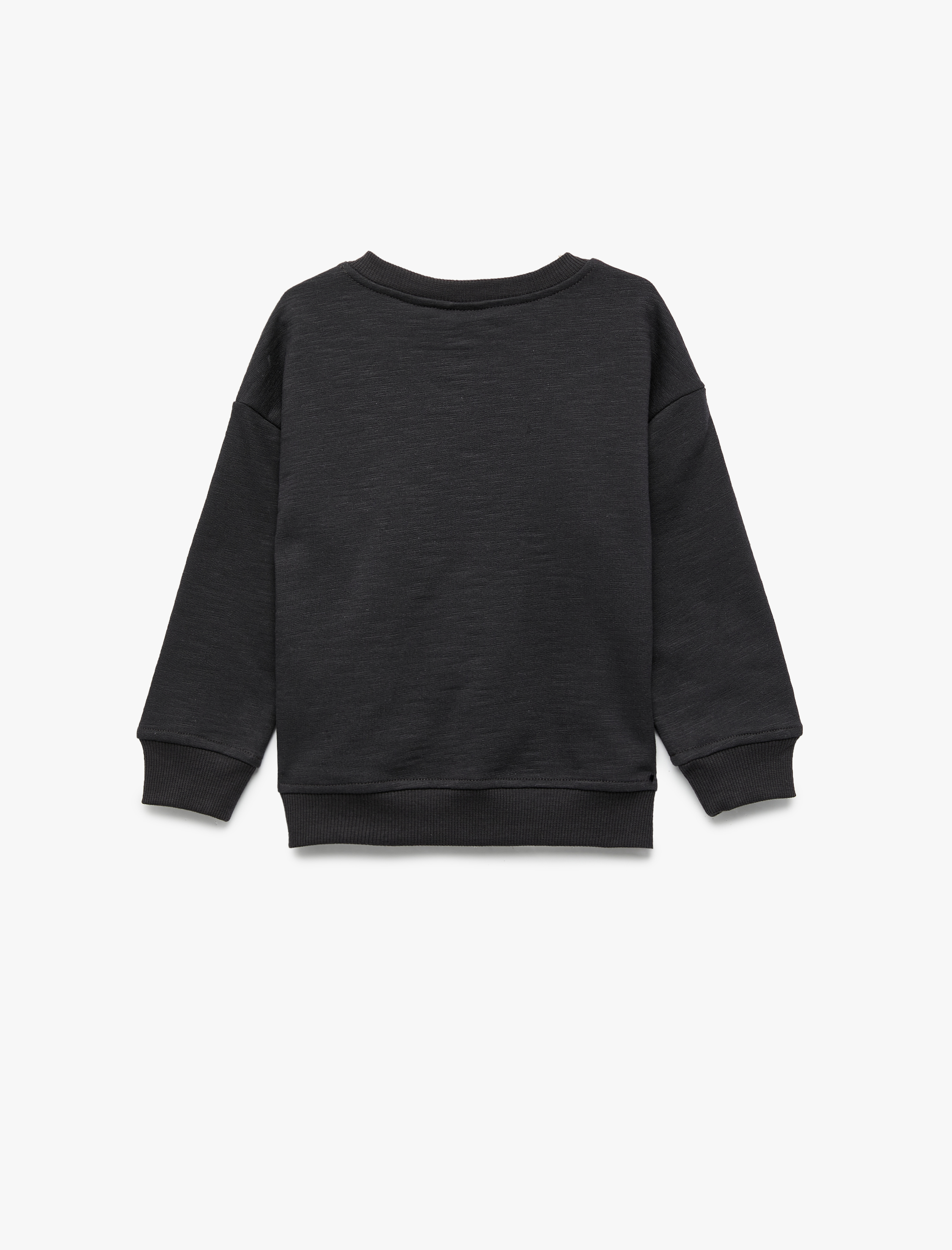  Erkek Bebek Uzun Kollu Bisiklet Yaka Pamuklu Baskılı Sweatshirt