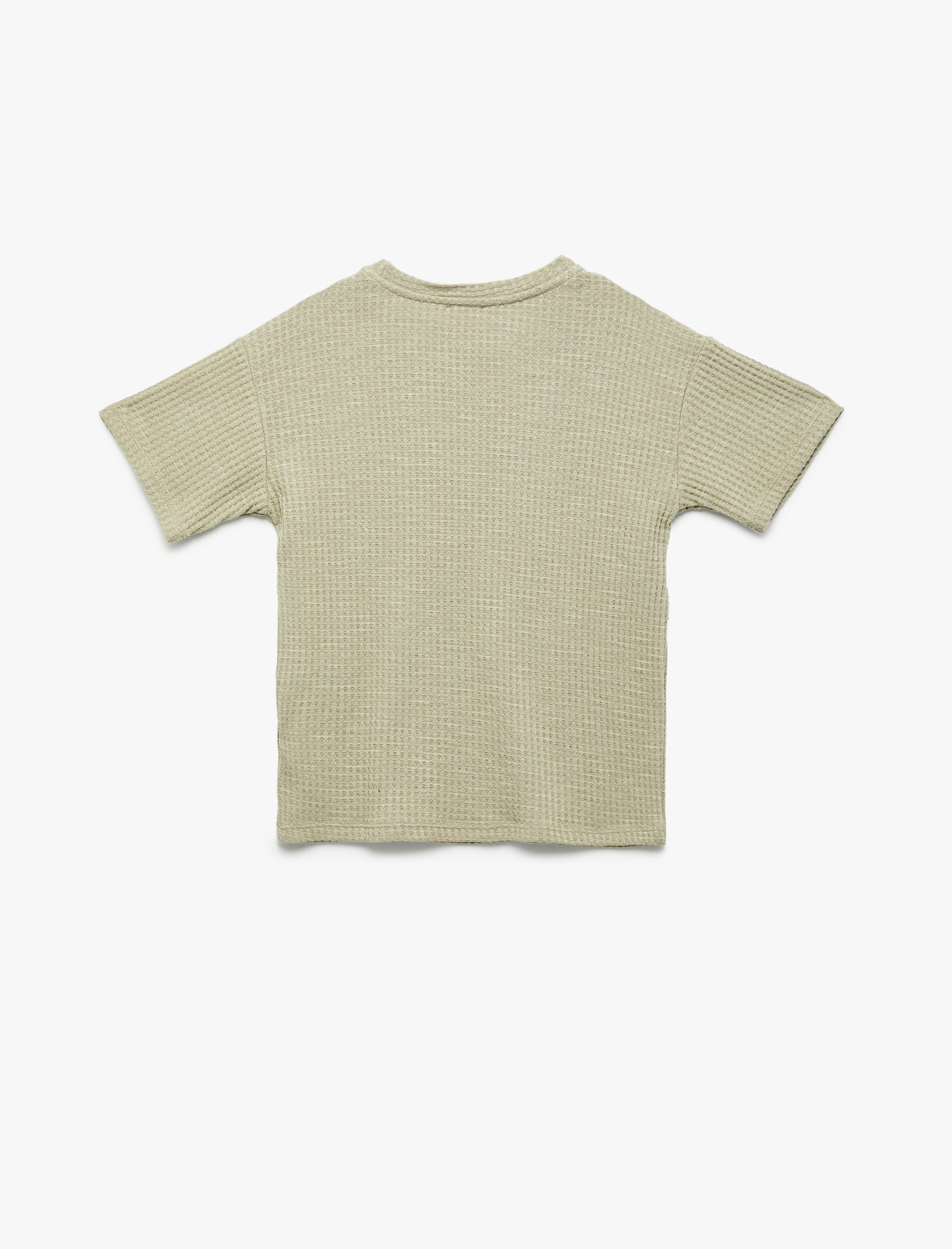  Erkek Çocuk Kısa Kollu Bisiklet Yaka Pamuklu Oversize Tişört