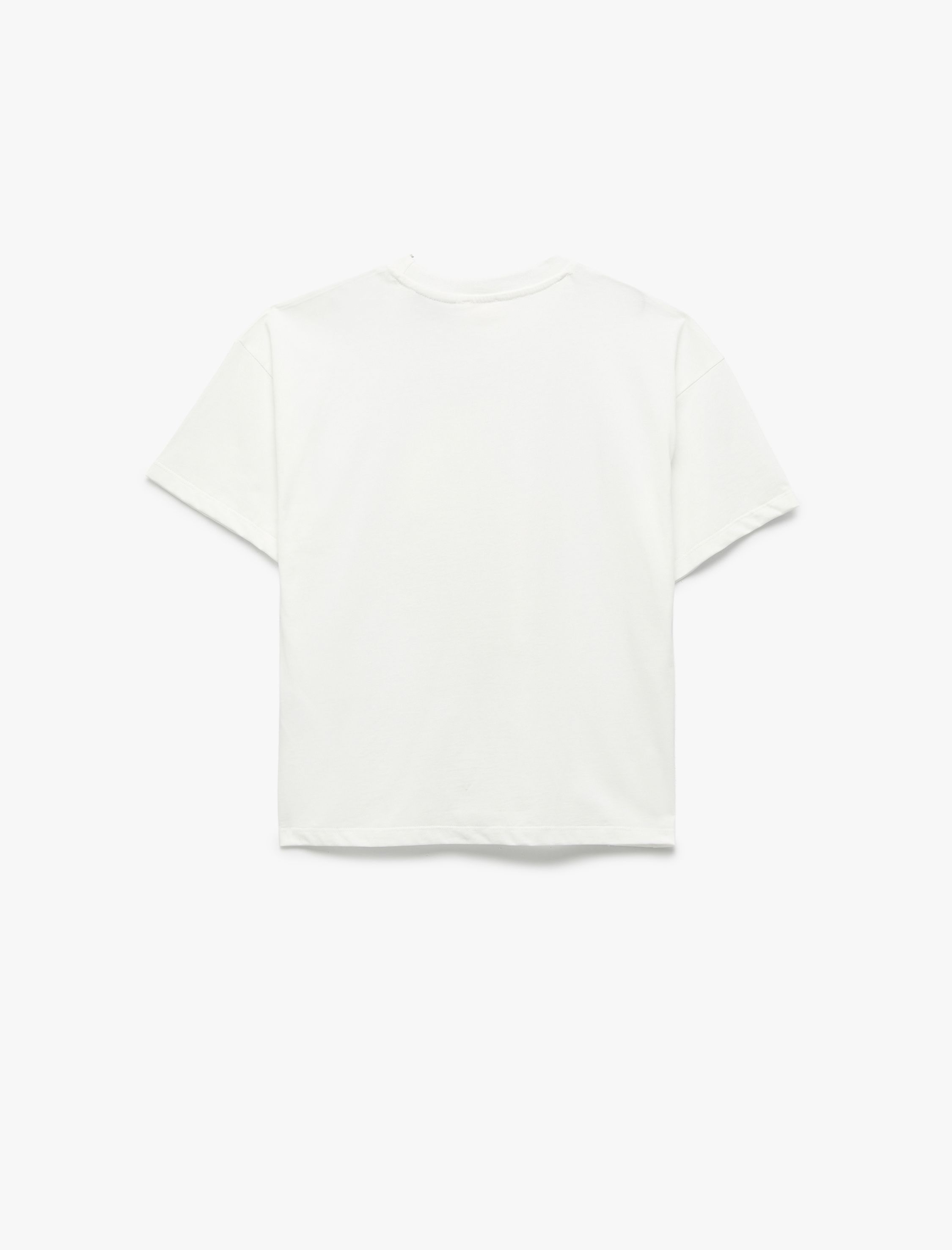  Kız Çocuk Lisanslı Sponge Bob Baskılı Kısa Kollu Bisiklet Yaka Tişört