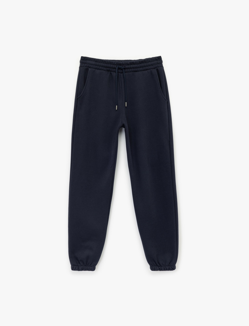   Beli Lastikli Cep Detaylı Şardonlu Basic Jogger Eşofman Altı