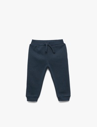 Beli Lastikli Şardonlu Basic Jogger Eşofman Altı