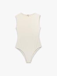 Slim Fit Kolsuz Bisiklet Yaka Bodysuit