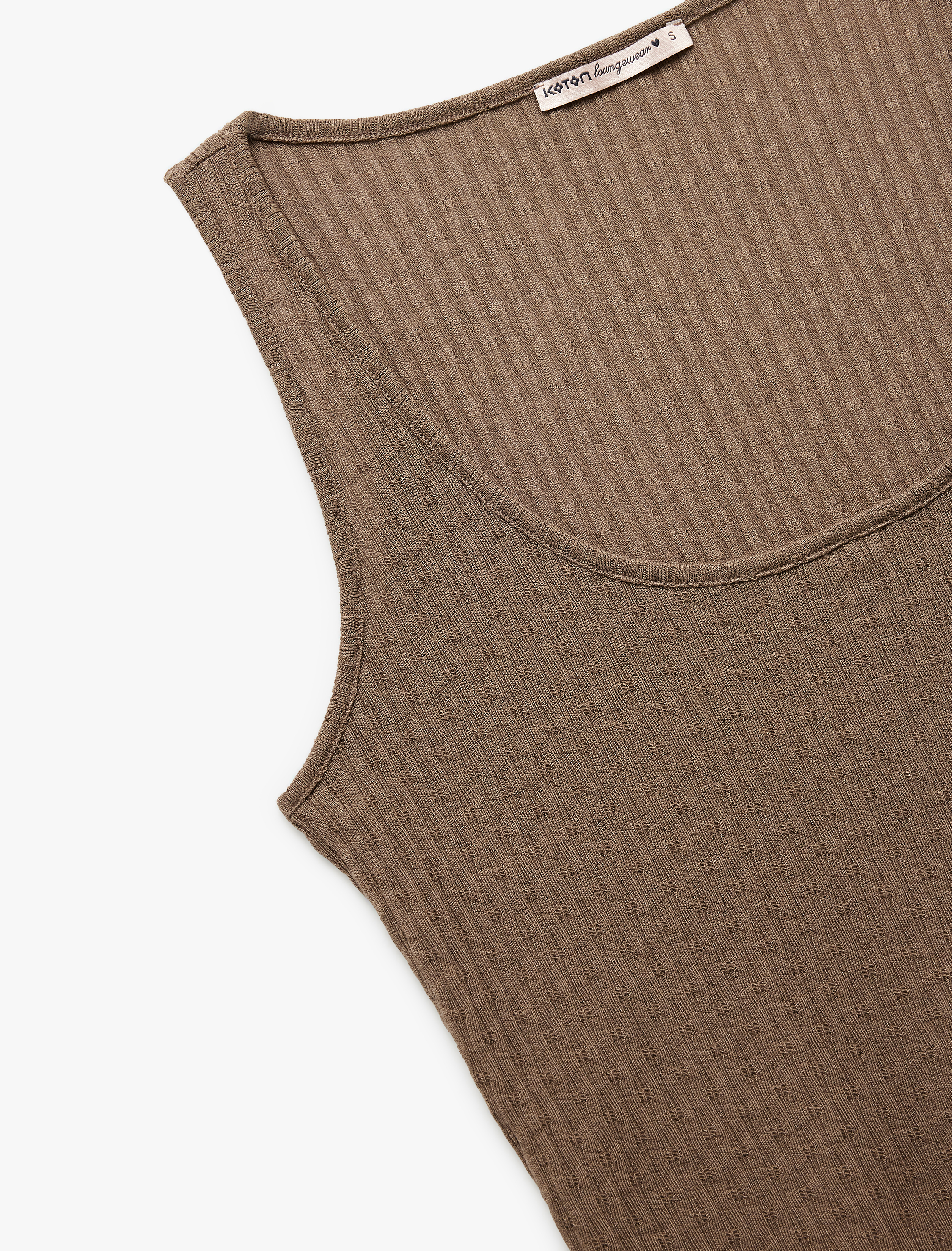   U Yaka Kolsuz Dokulu Atlet Pijama Üstü