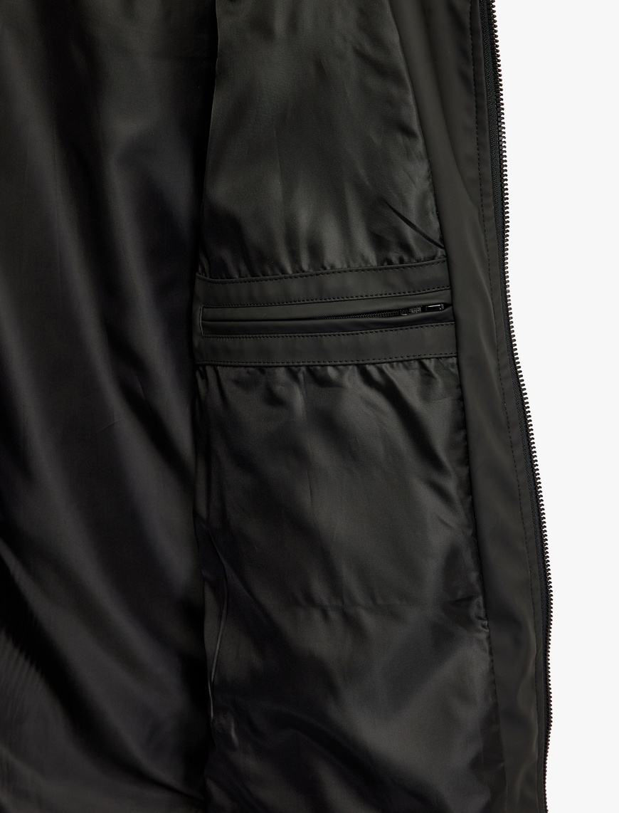   Viskon Regular Fit Polo Yaka Yarım Fermuarlı Kısa Kollu Triko Tişört