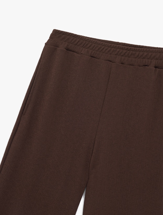 Beli Lastikli Regular Fit Cepli Eşofman Pantolon_2