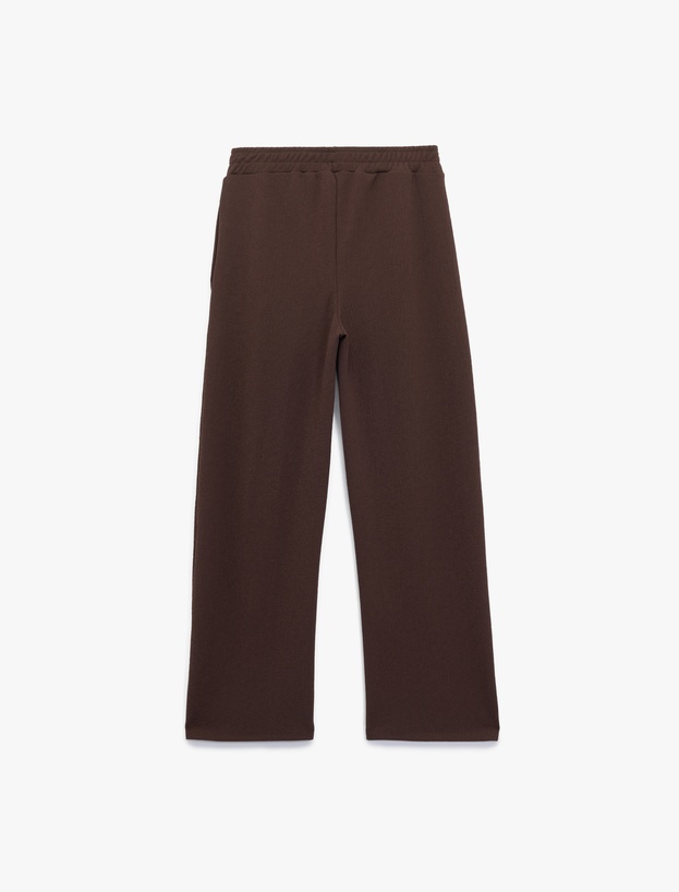 Beli Lastikli Regular Fit Cepli Eşofman Pantolon_1