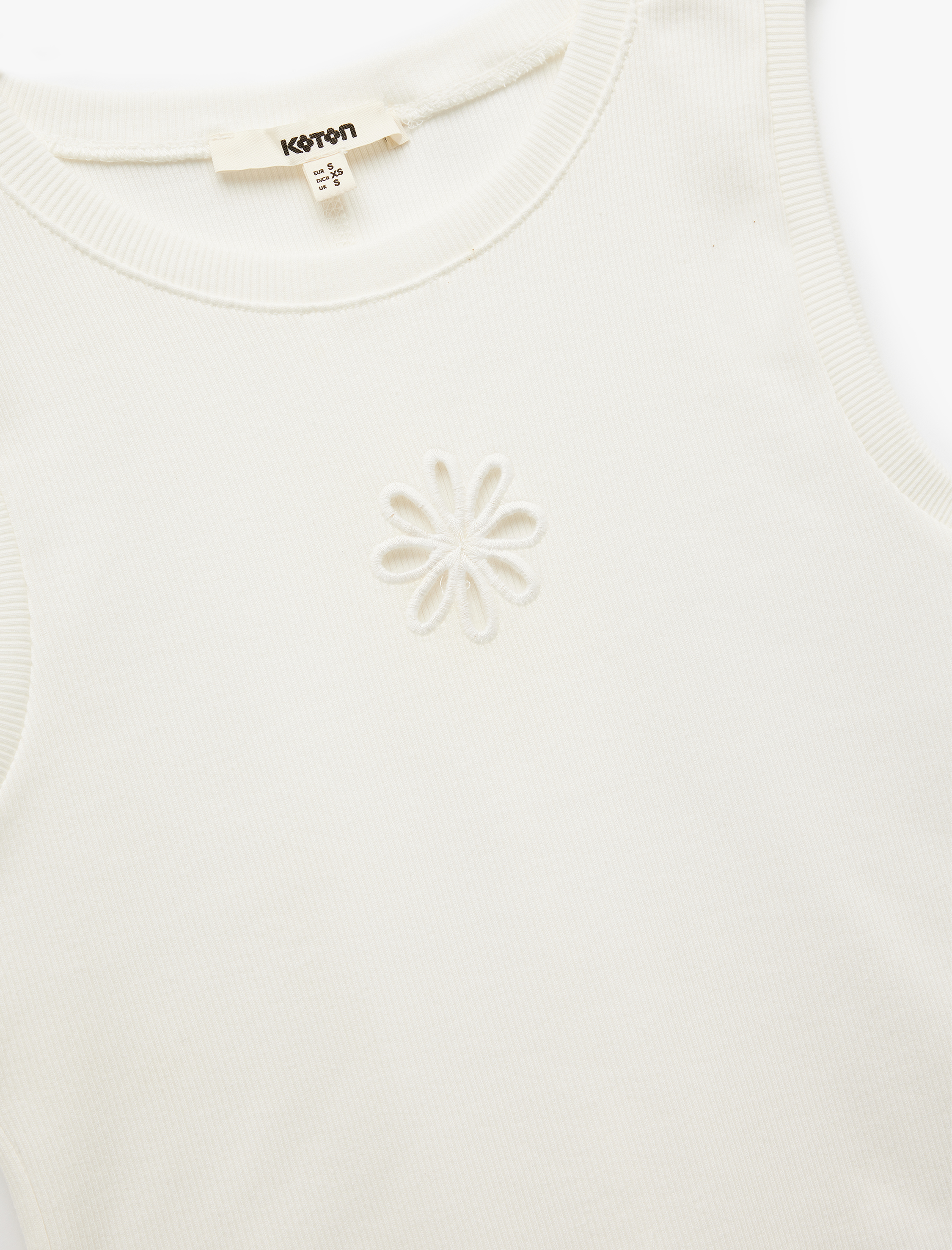   Bisiklet Yaka Skinny Pamuklu Fitilli Atlet