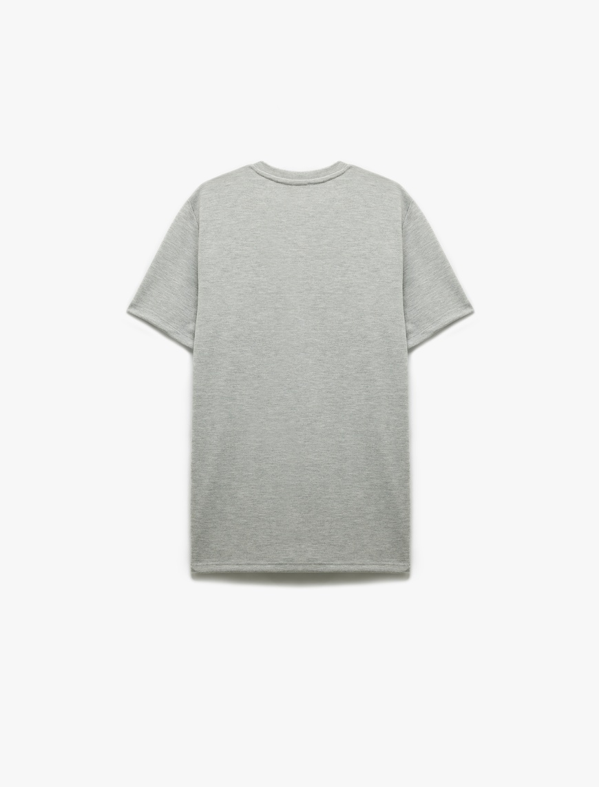   Kısa Kollu Bisiklet Yaka Basic Slim Fit Tişört