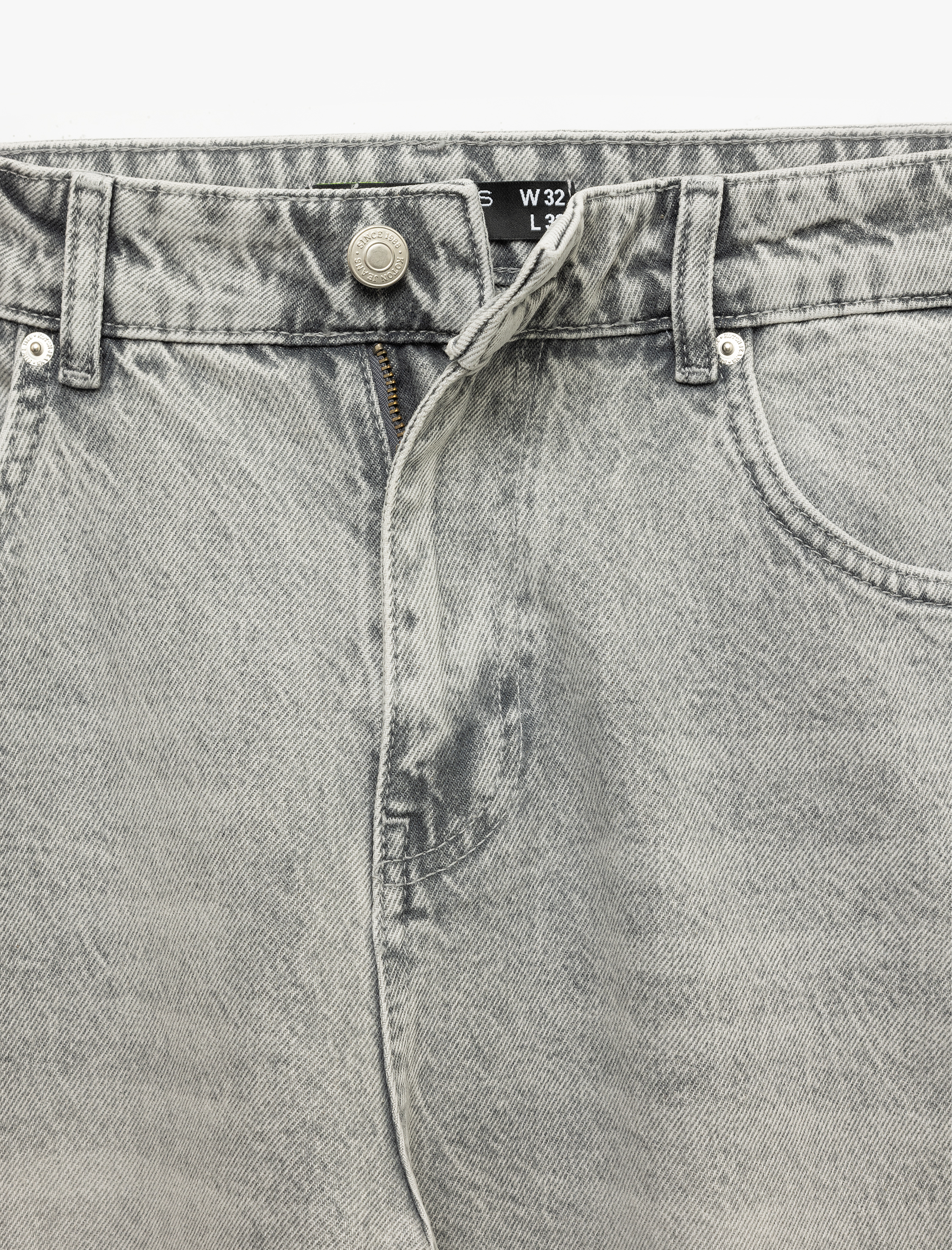   Pamuklu Cep Detaylı Bol Baggy Jean Pantolon