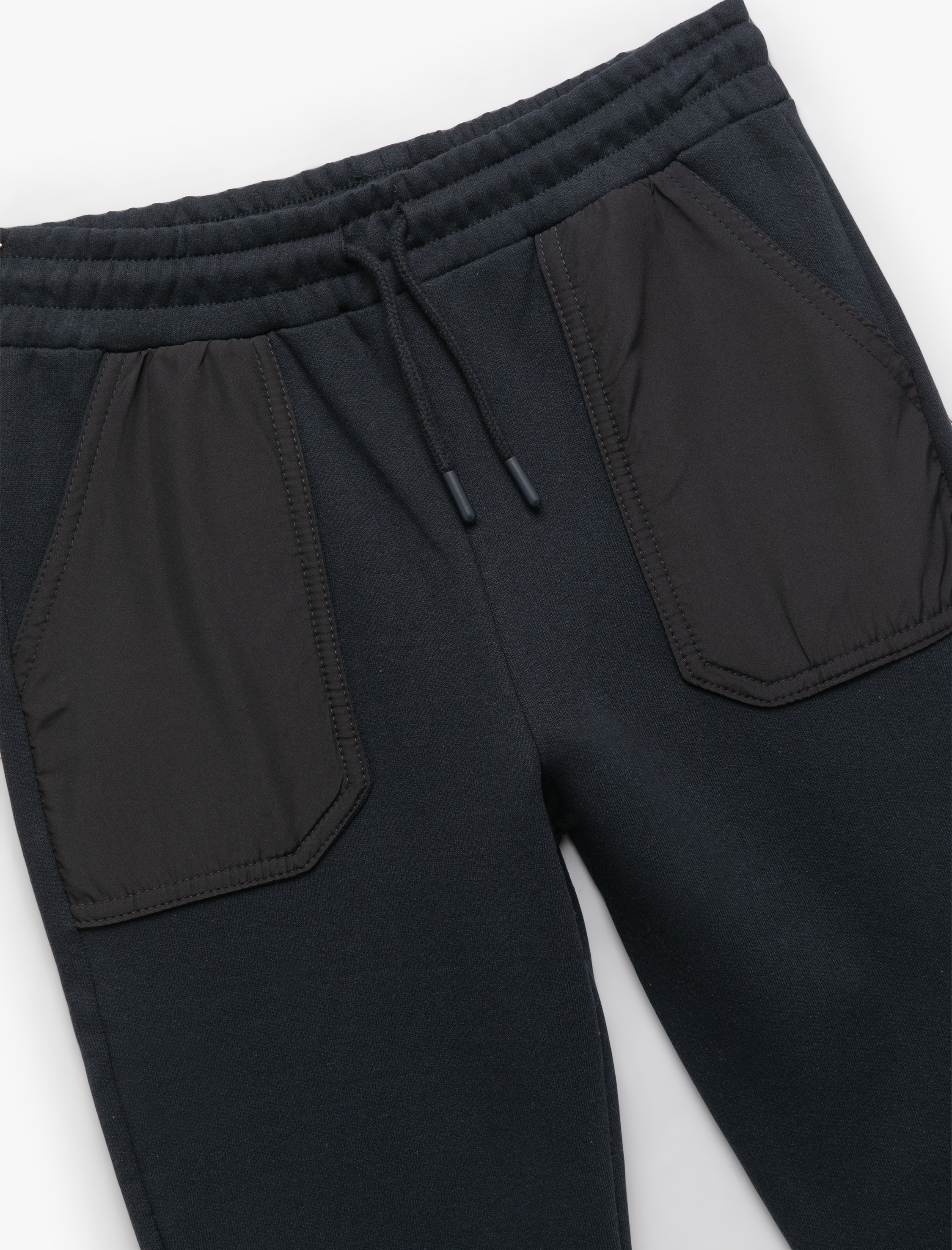  Erkek Çocuk Cep Detaylı Şardonlu Beli Bağlamalı Pantolon Görünümlü Eşofman Altı