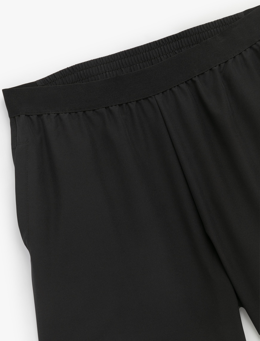   Beli Lastikli Kemer Detaylı Cepli Basic Spor Şort