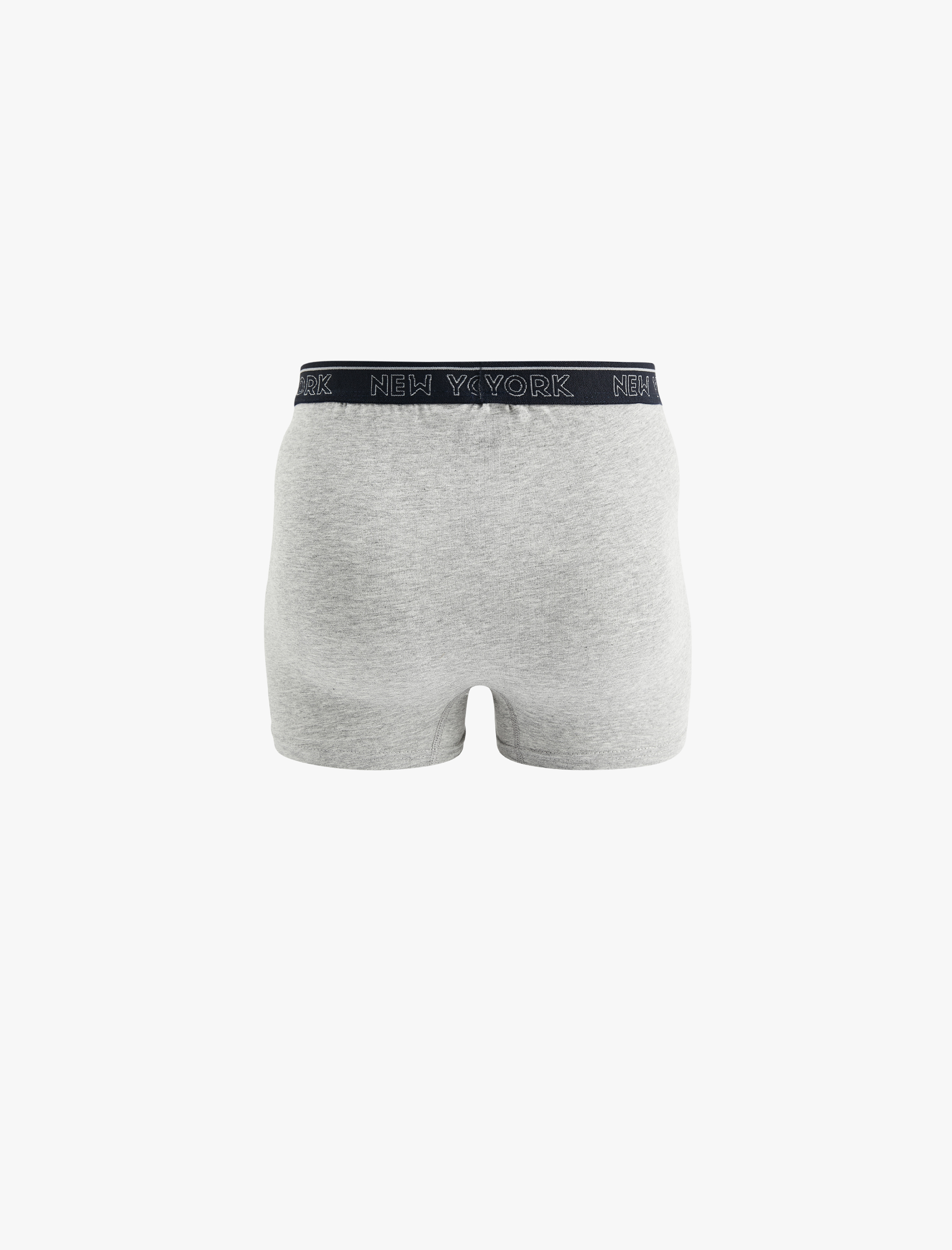   Baskılı Lastikli Basic Pamuklu 3'lü Boxer Seti