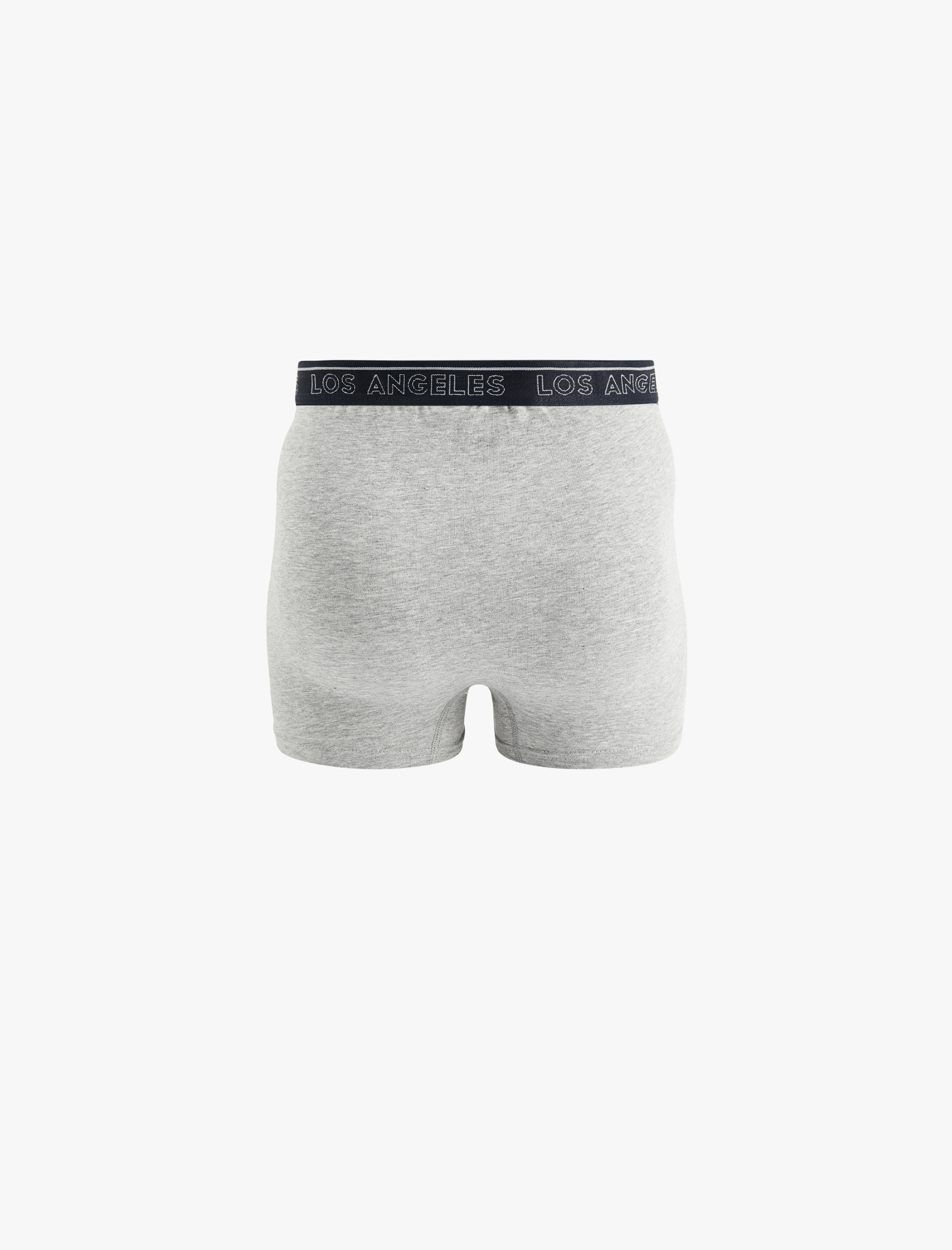   Baskılı Lastikli Basic Pamuklu 3'lü Boxer Seti