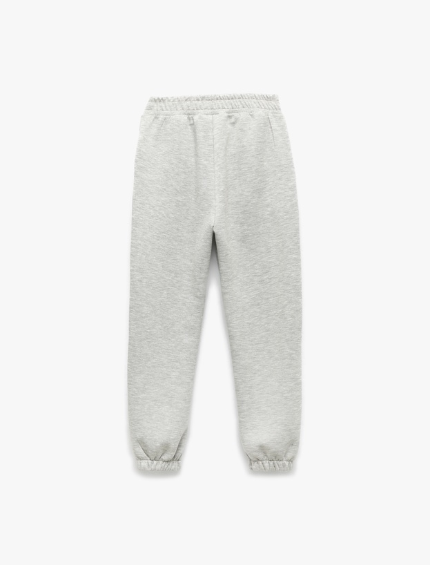 Beli Lastikli Cepli Basic Jogger Eşofman Altı_1