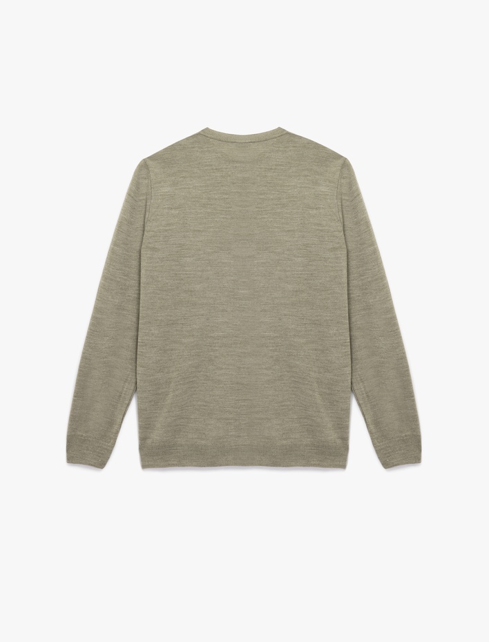  Uzun Kollu Bisiklet Yaka Basic Triko Kazak