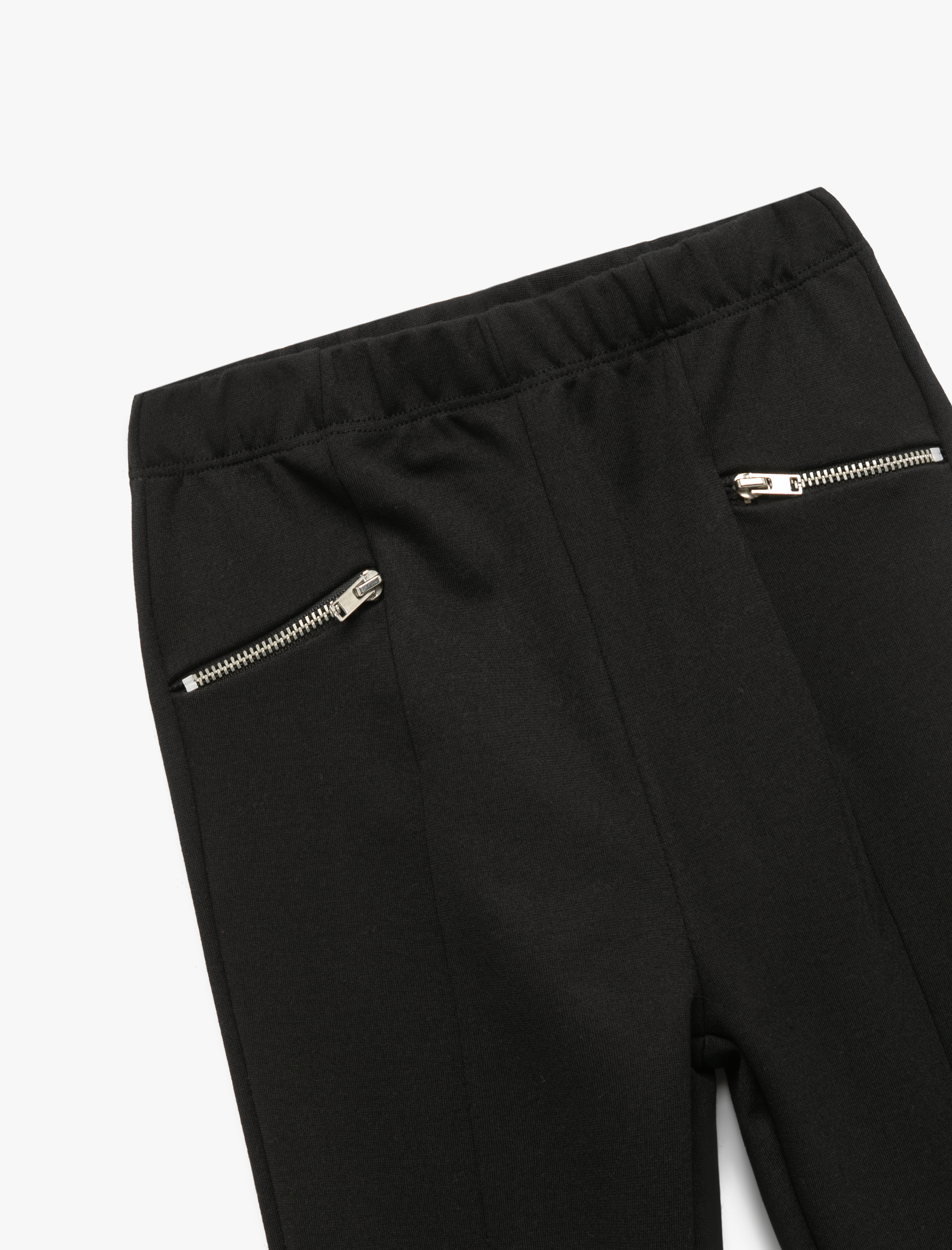  Kız Çocuk Fermuar Detaylı Viskon Karışımlı İspanyol Paça Pantolon