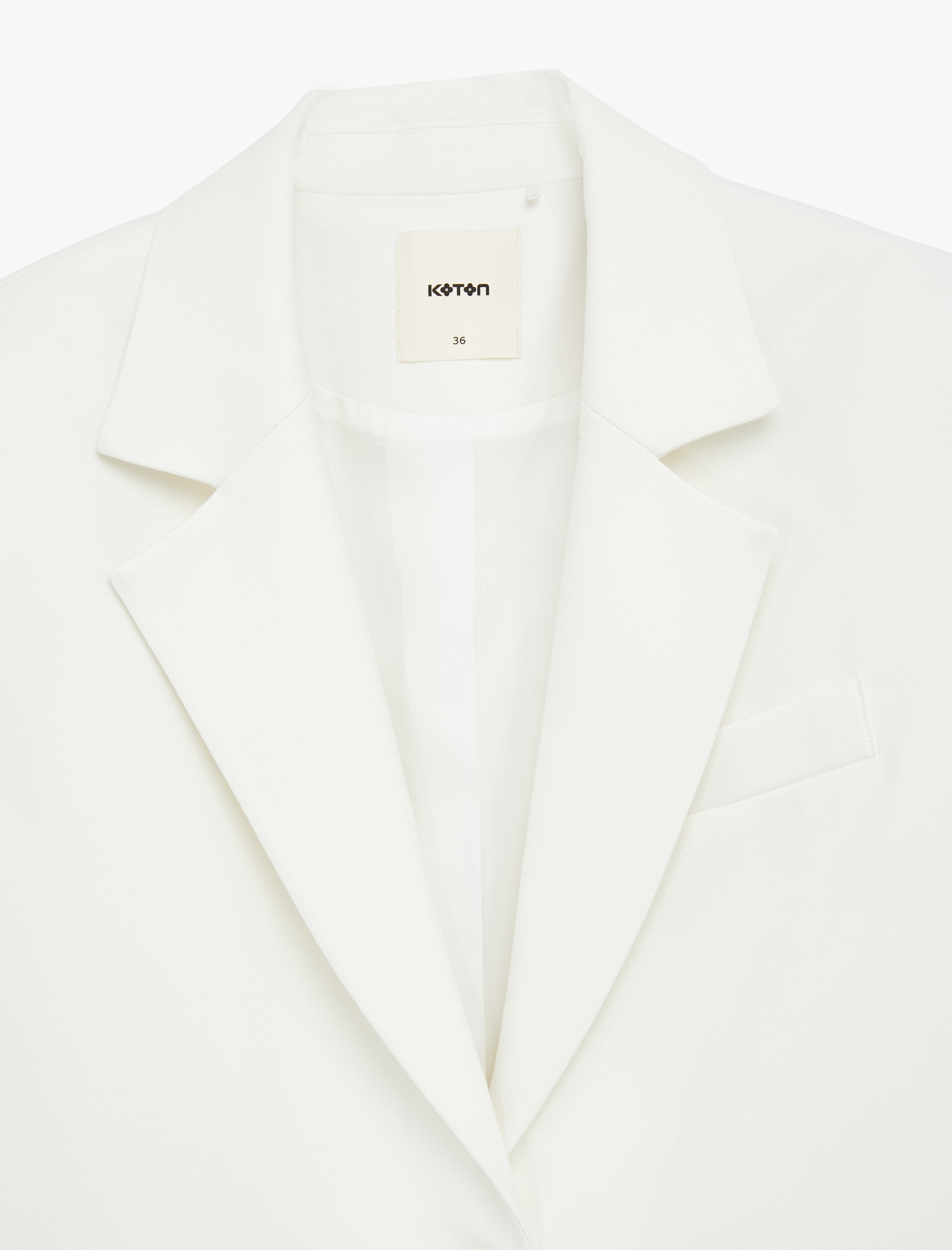   Uzun Kollu Oversize Kruvaze Yaka Ceket