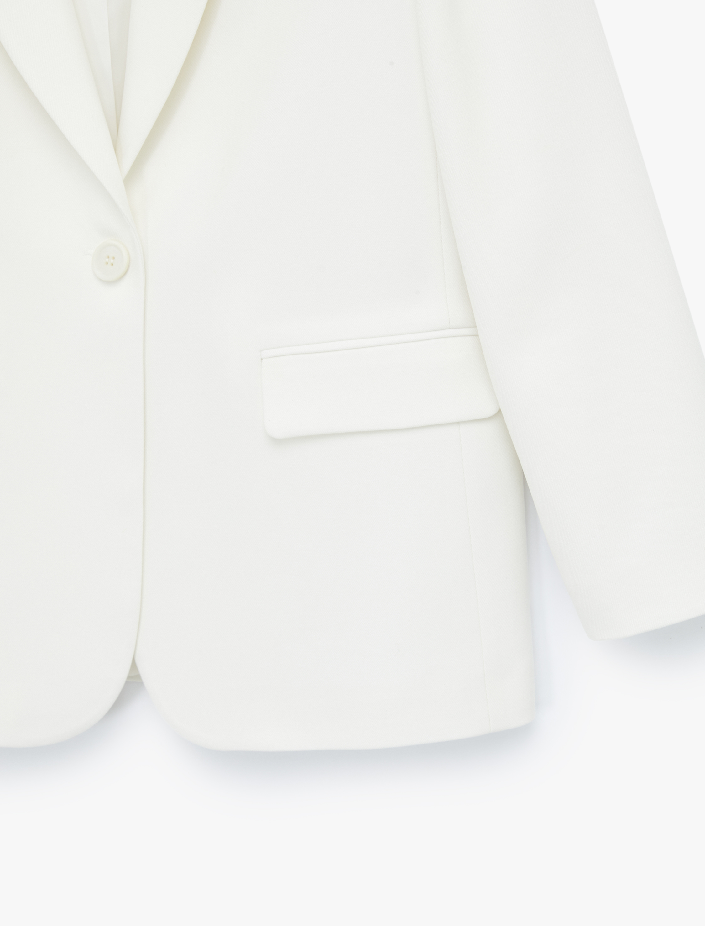   Uzun Kollu Oversize Kruvaze Yaka Ceket