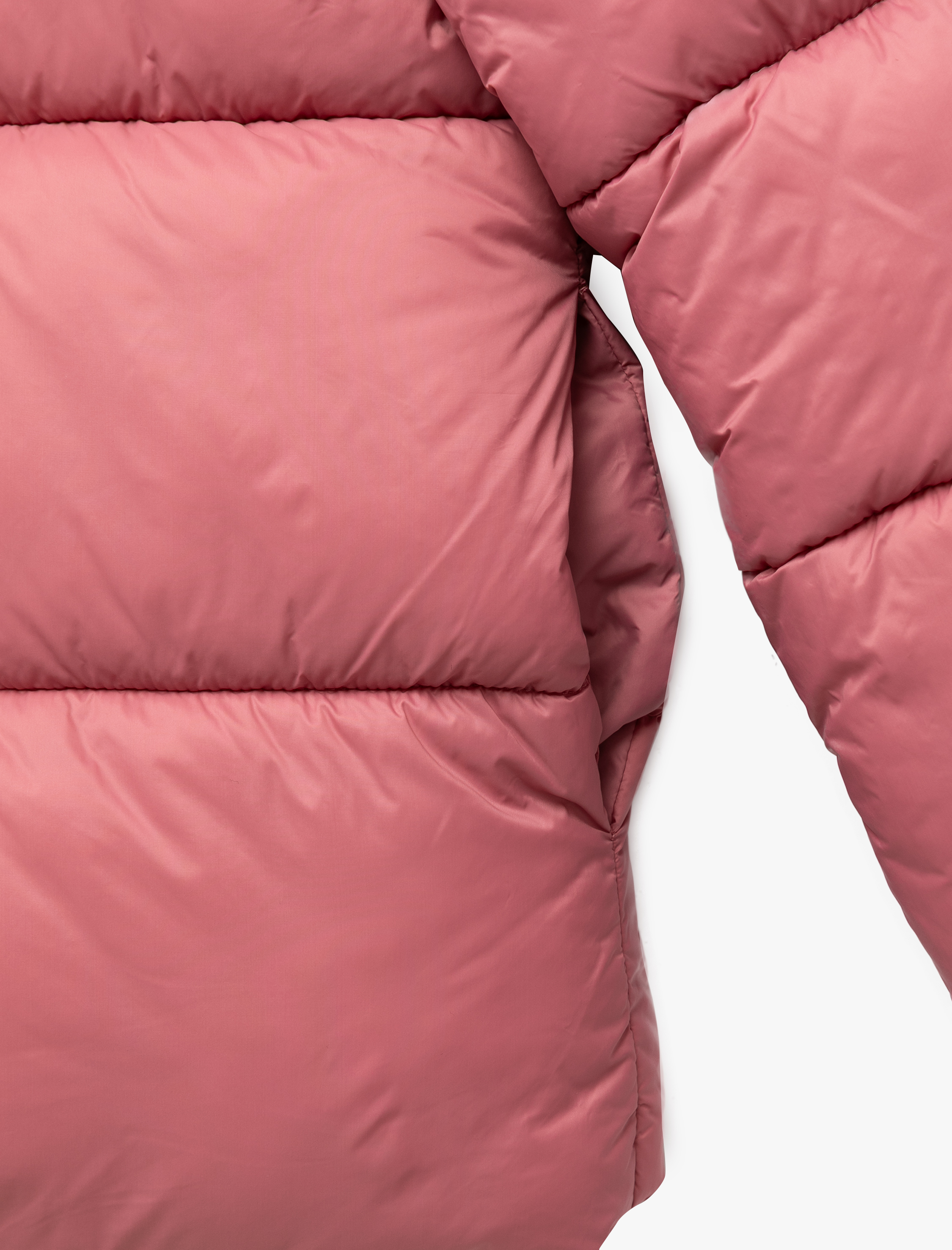  Kız Çocuk Uzun Kollu Çıtçıt Kapamalı Kapşonlu Şişme Mont