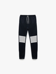 Beli Bağcıklı Cepli Şardonlu Jogger Eşofman Altı