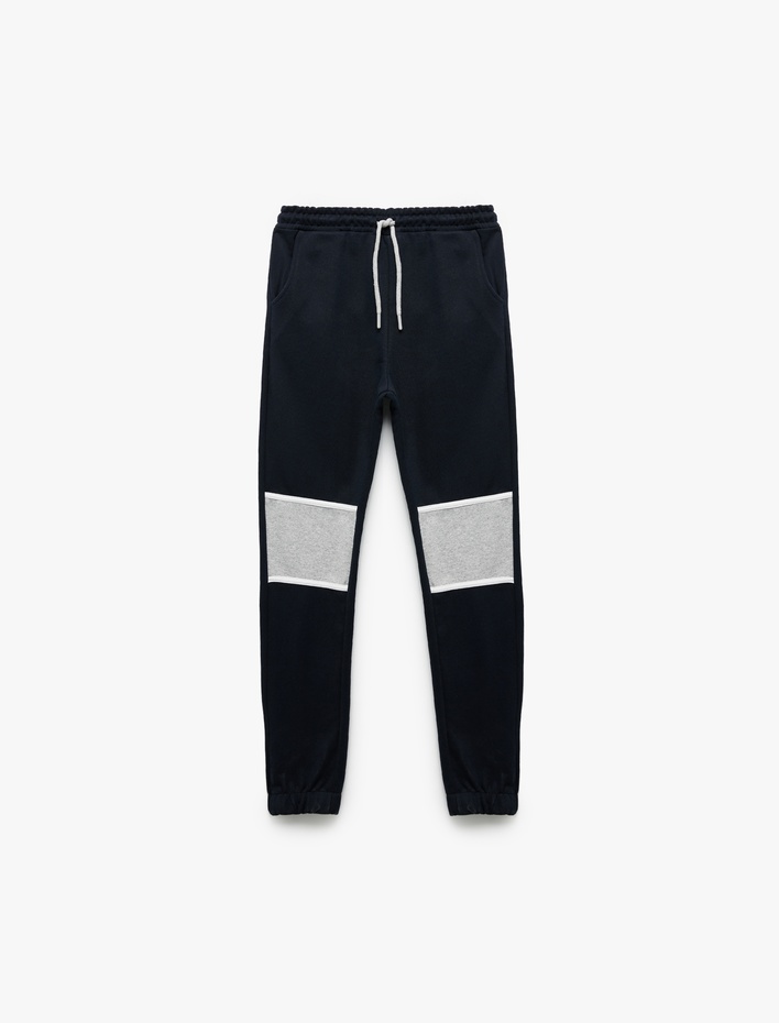 Erkek Çocuk Beli Bağcıklı Cepli Şardonlu Jogger Eşofman Altı