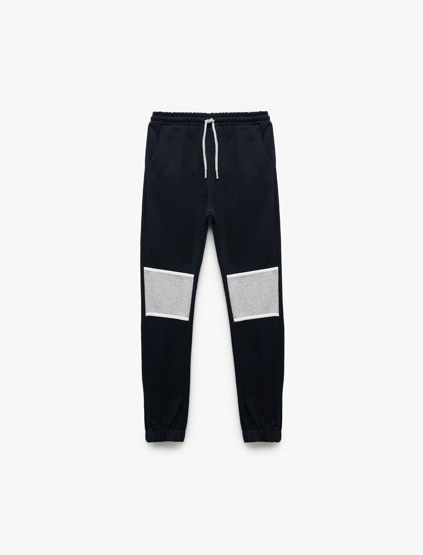  Erkek Çocuk Beli Bağcıklı Cepli Şardonlu Jogger Eşofman Altı