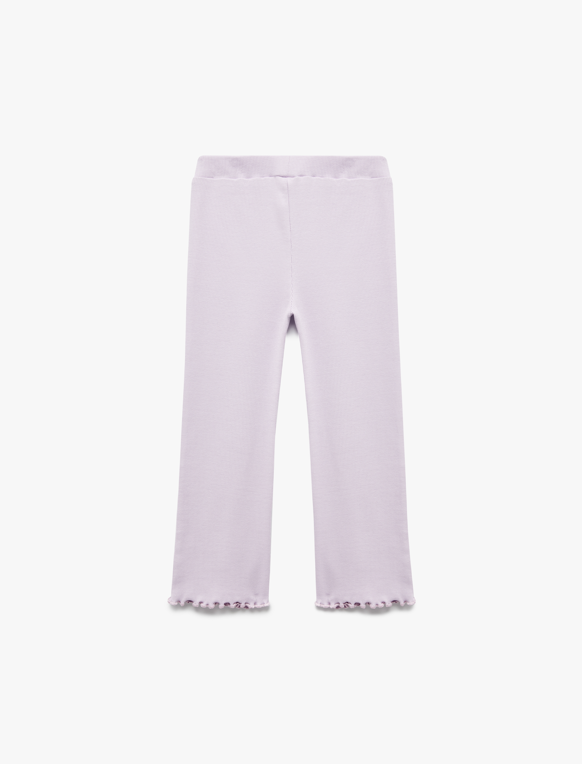  Kız Bebek Beli Lastikli Pamuklu Kaşkorse İspanyol Paça Tayt