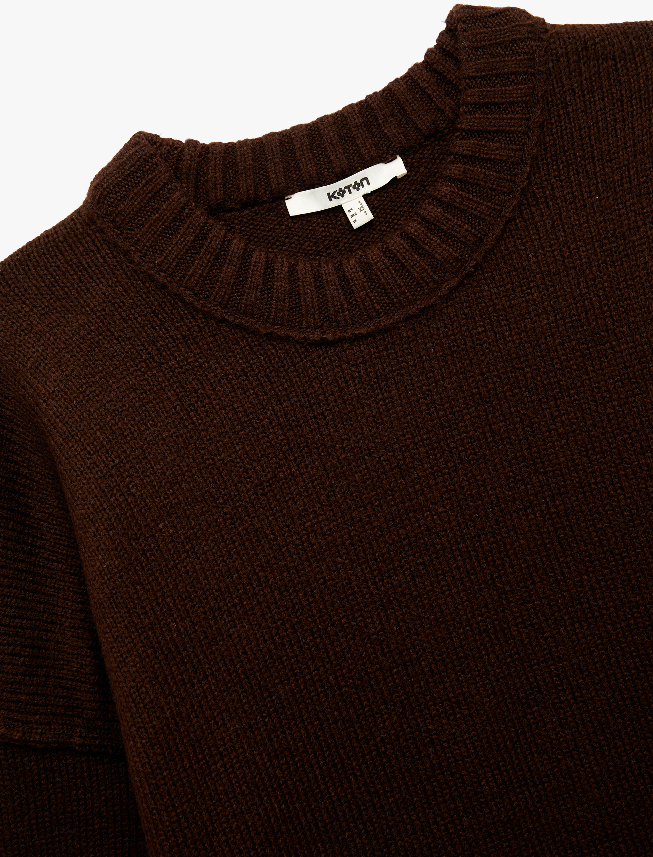   Uzun Kollu Bisiklet Yaka Triko Oversize Kazak