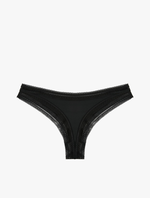 Dantel Detaylı String Külot_0