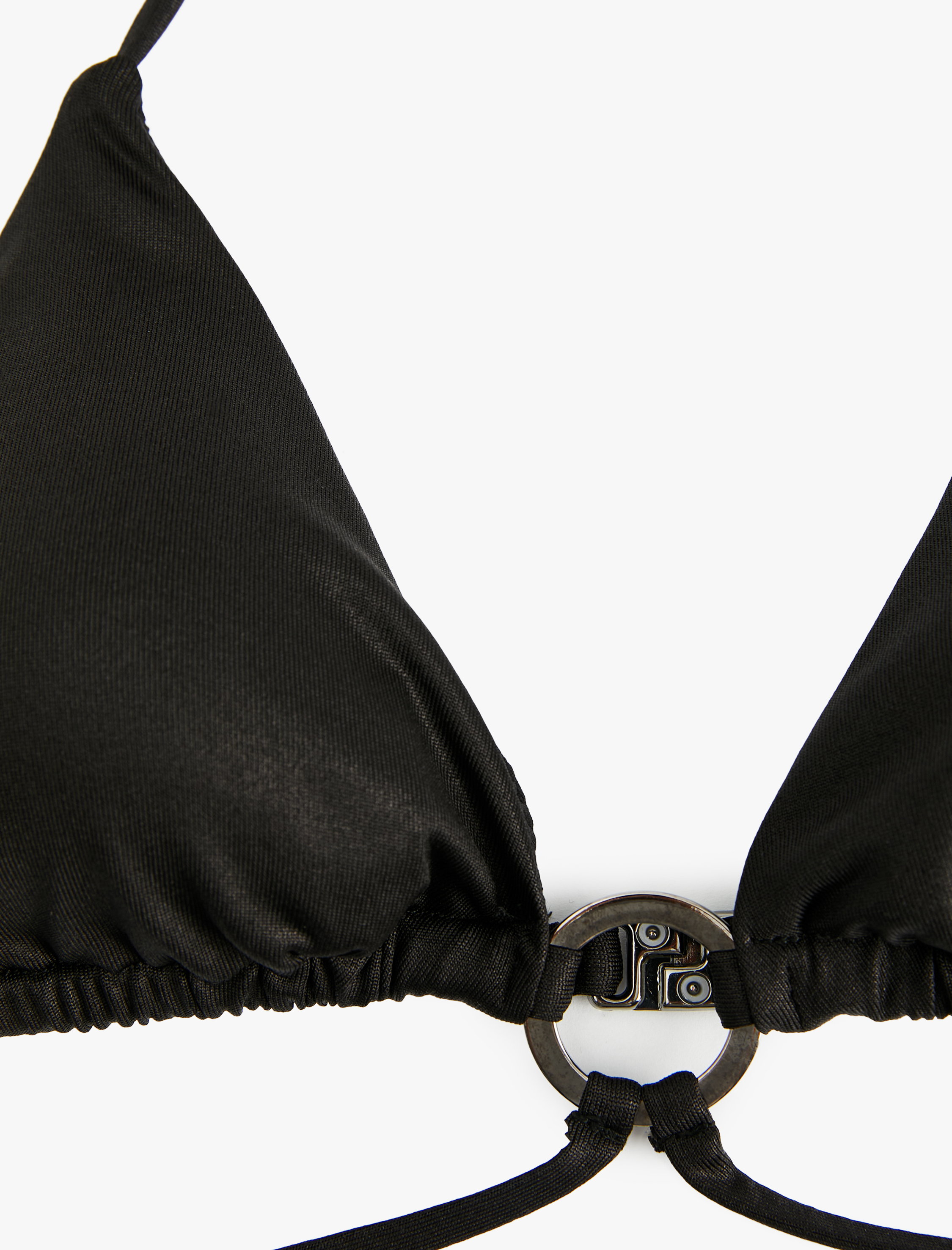   Toka Detaylı Bağlamalı Üçgen Bikini Üstü