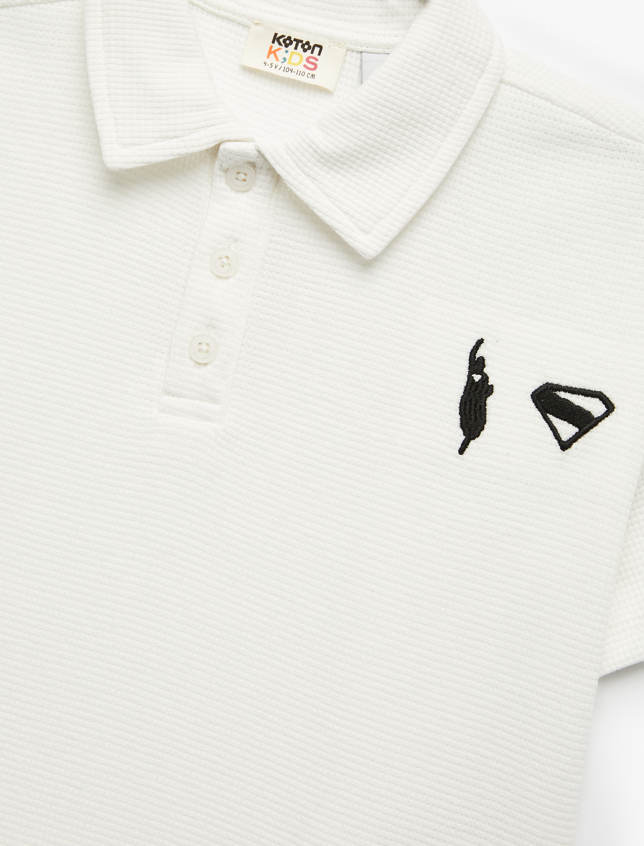  Erkek Çocuk Lisanslı Superman Nakışlı Pamuklu Polo Yaka Kısa Kollu Tişört