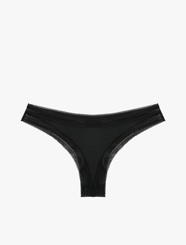Dantel Detaylı String Külot_1